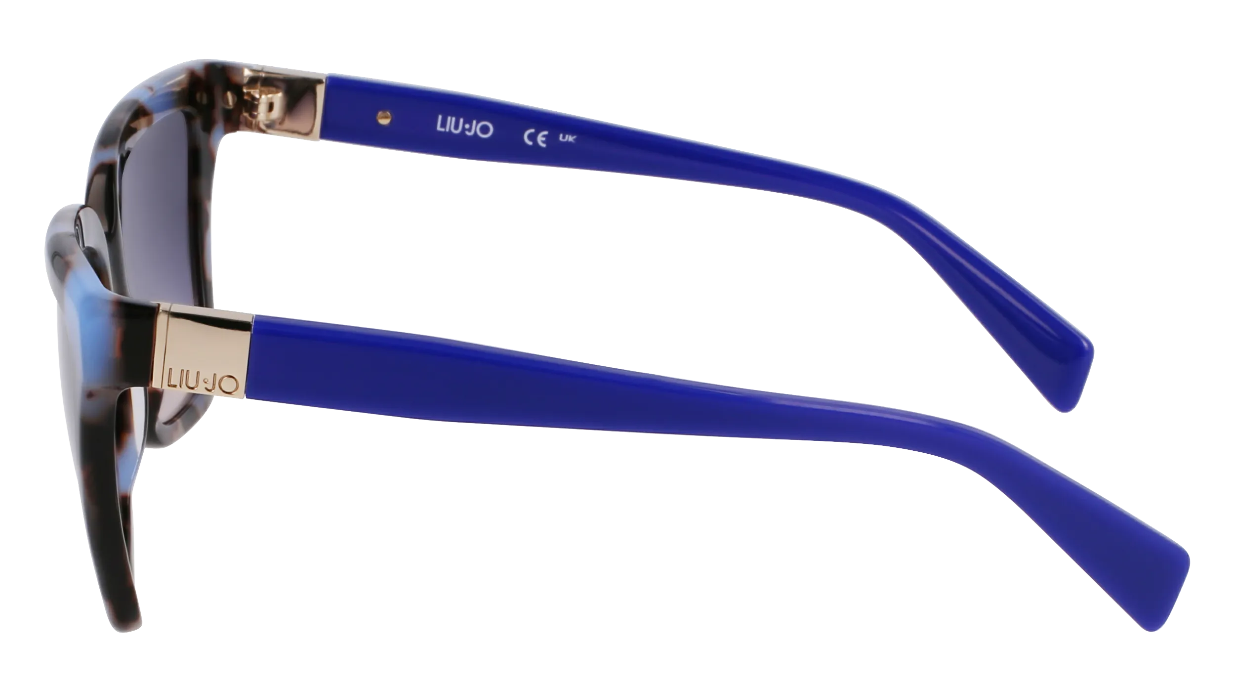 Liu Jo LJ803S 430 Occhiali da sole Acetato Blu Squadrata Normale - immagine 3