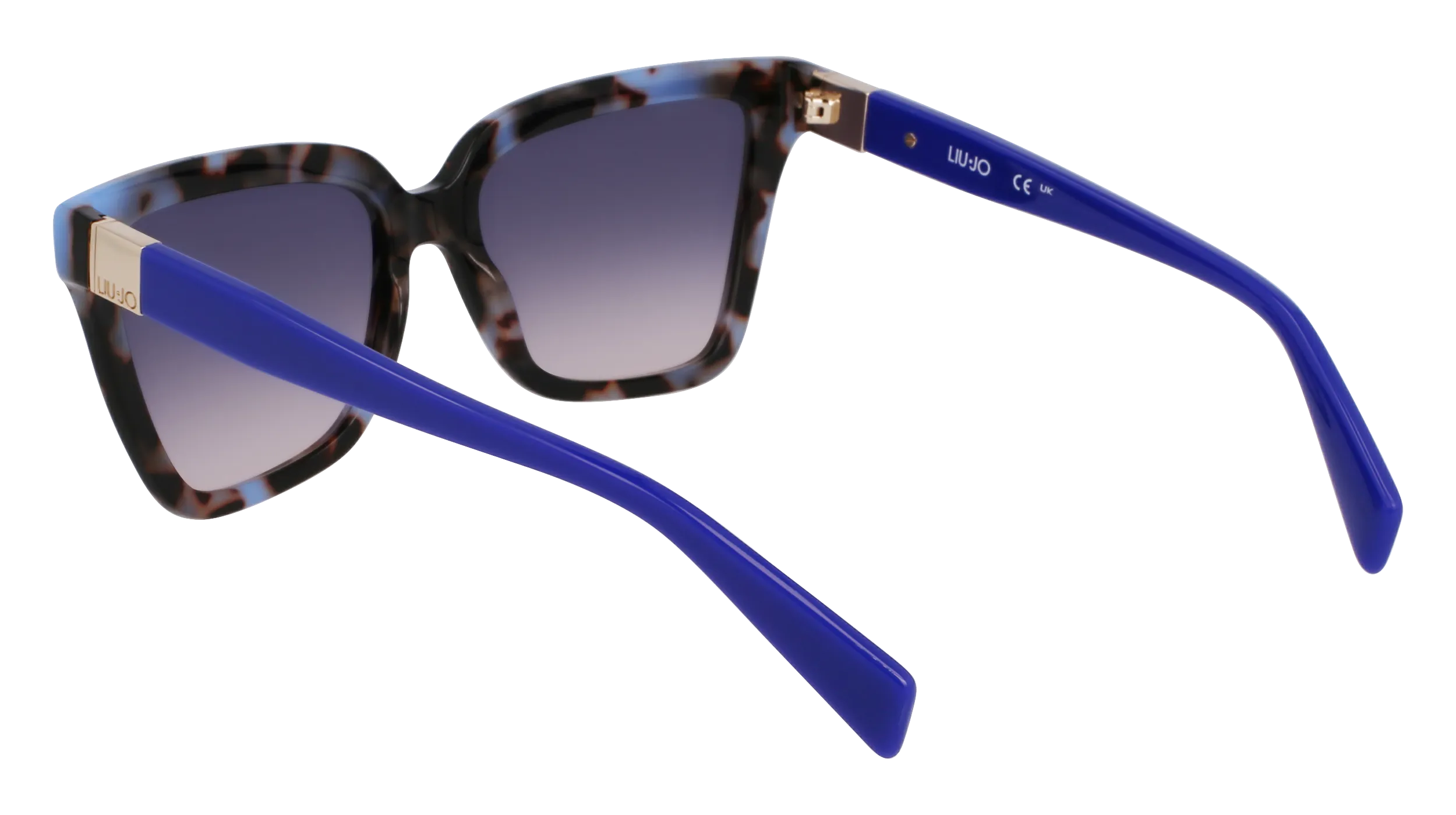 Liu Jo LJ803S 430 Occhiali da sole Acetato Blu Squadrata Normale - immagine 4