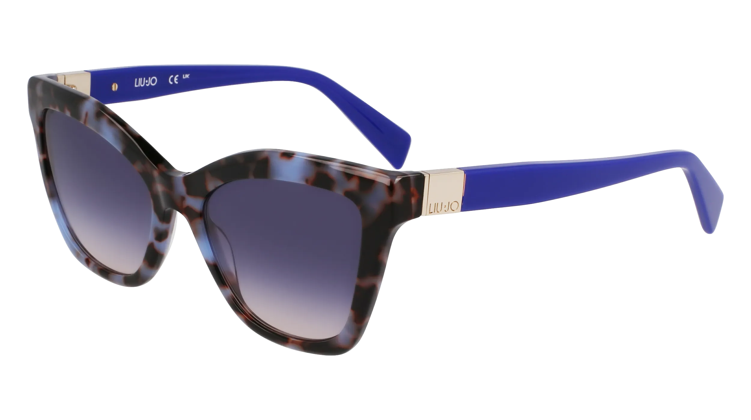 Liu Jo LJ804S 430 Occhiali da sole Acetato Blu Squadrata Normale - immagine 1