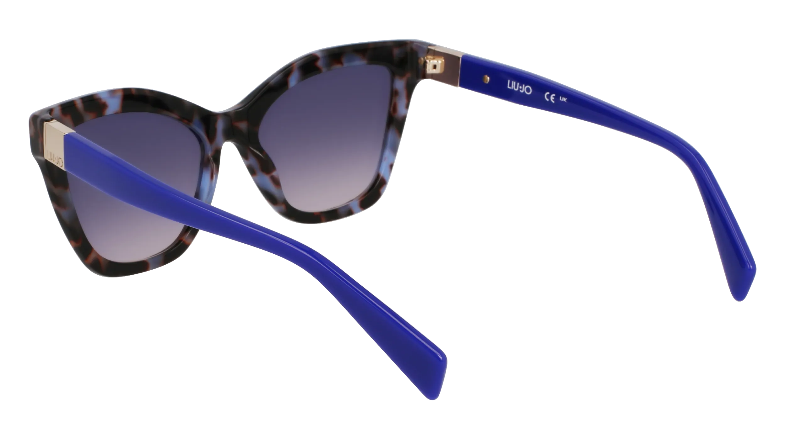 Liu Jo LJ804S 430 Occhiali da sole Acetato Blu Squadrata Normale - immagine 4