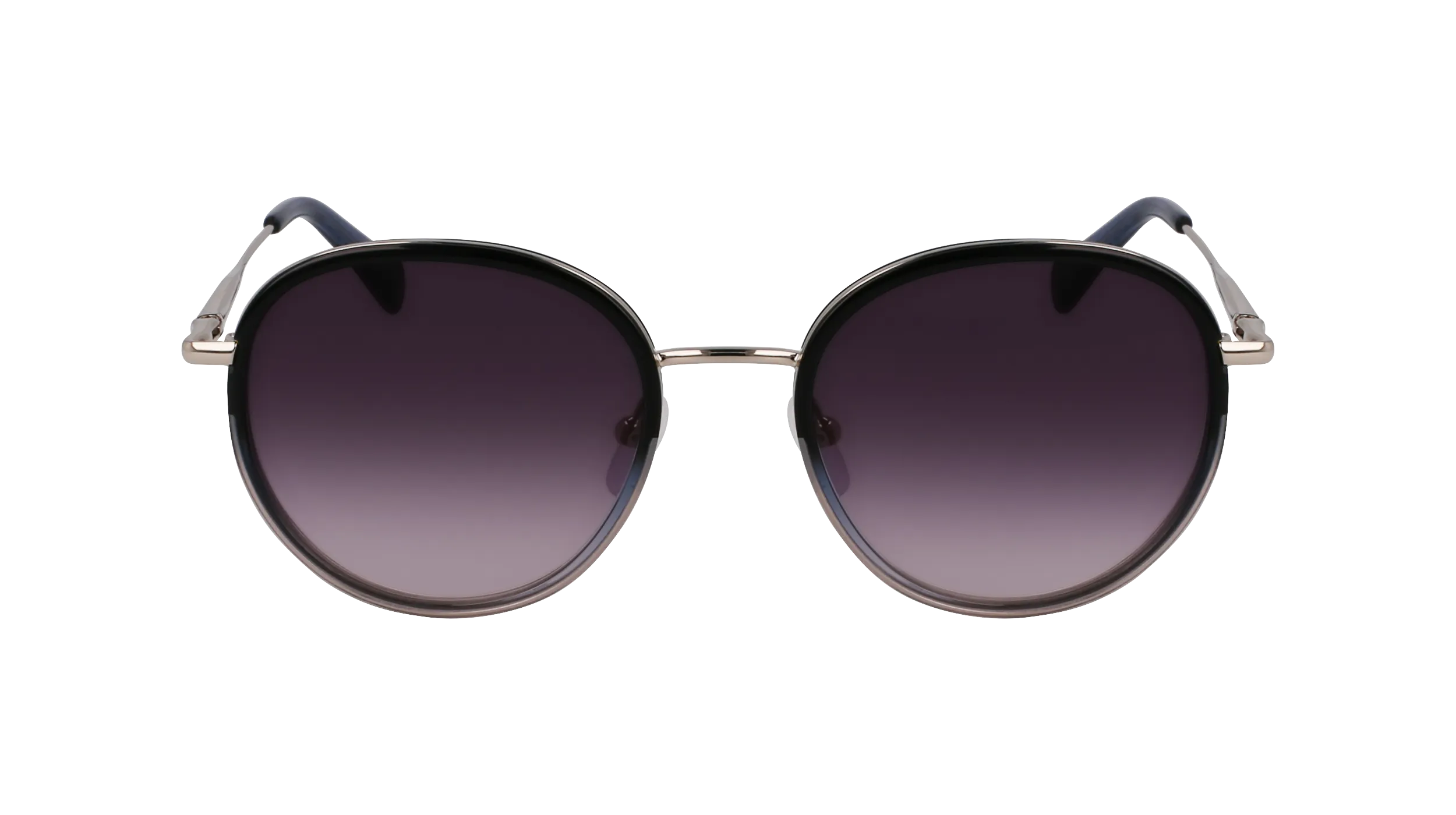LONGCHAMP LO176S 042 Occhiali da sole Metallo Argento Rotonda Normale - immagine 2