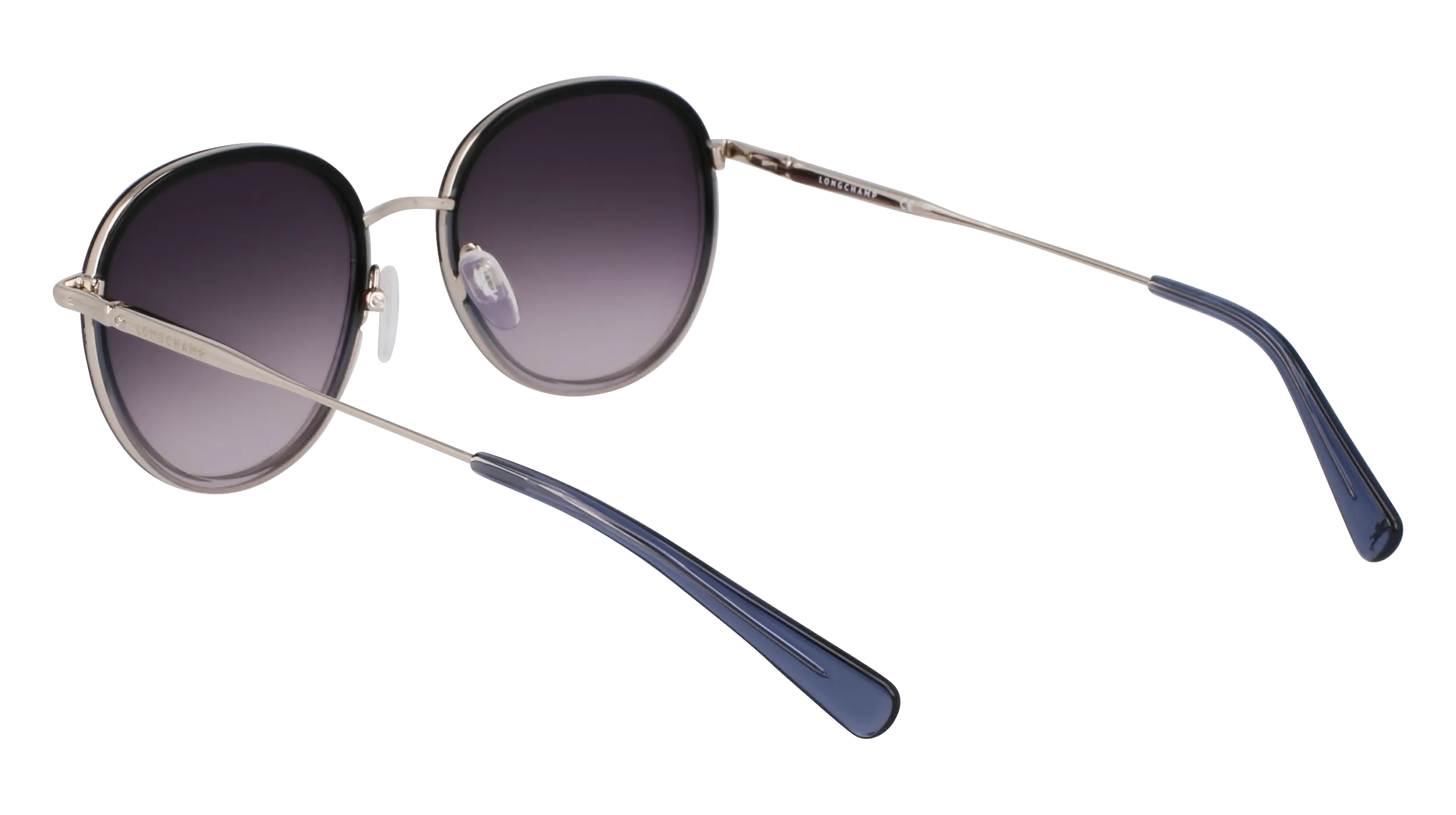 LONGCHAMP LO176S 042 Occhiali da sole Metallo Argento Rotonda Normale - immagine 4