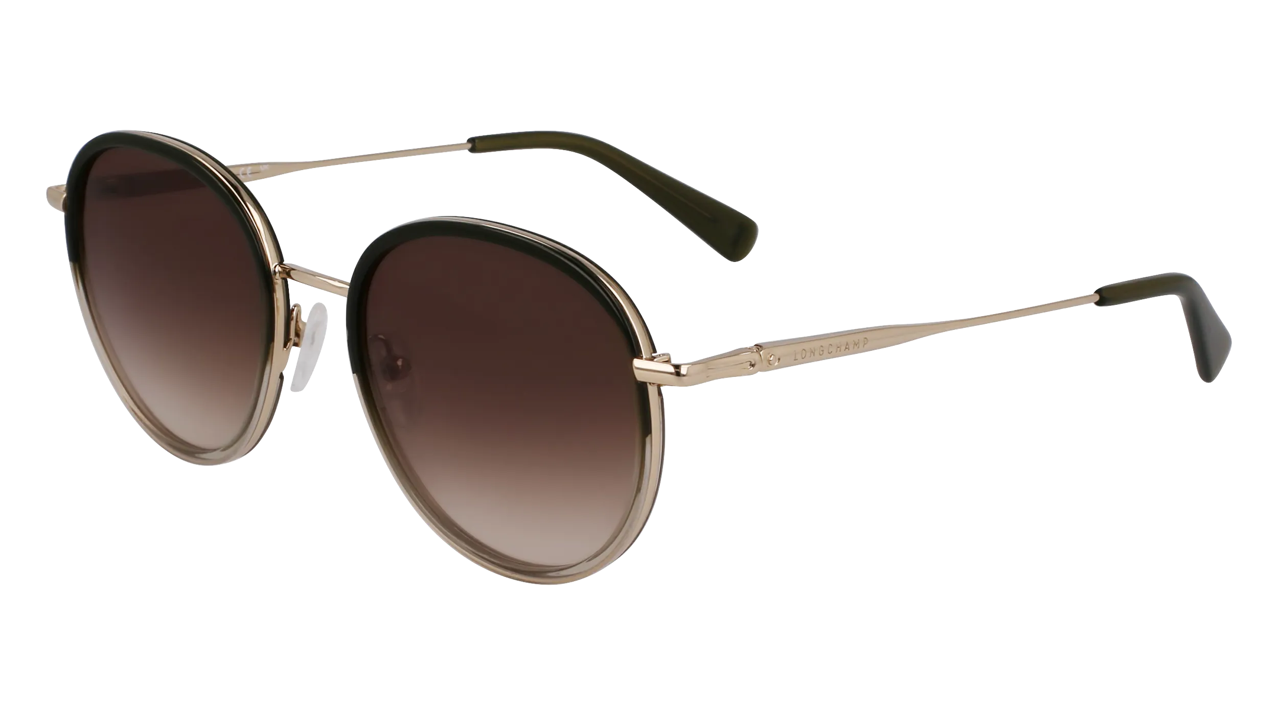 LONGCHAMP LO176S 711 Occhiali da sole Metallo Oro Rotonda Normale - immagine 1