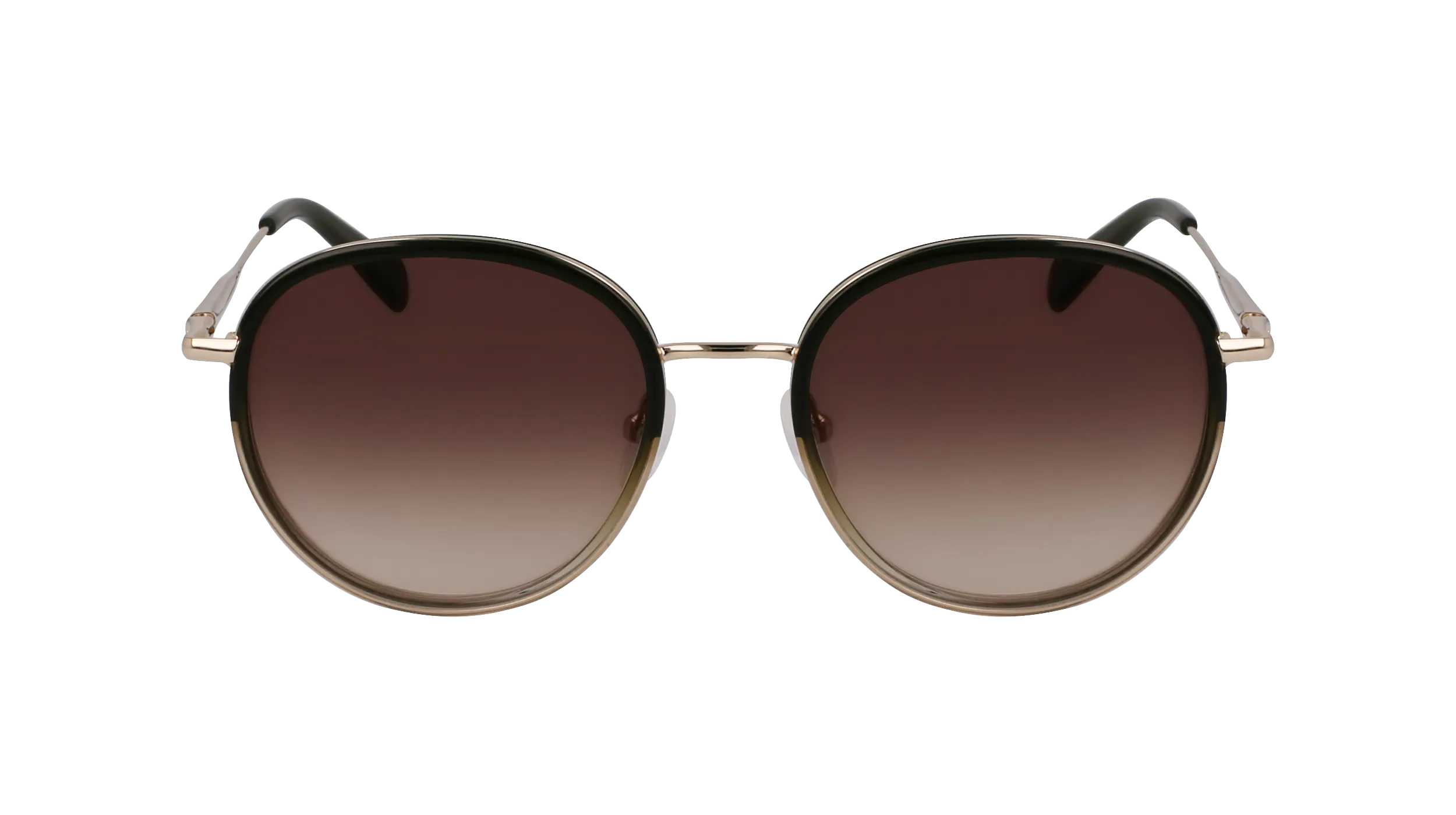 LONGCHAMP LO176S 711 Occhiali da sole Metallo Oro Rotonda Normale - immagine 2