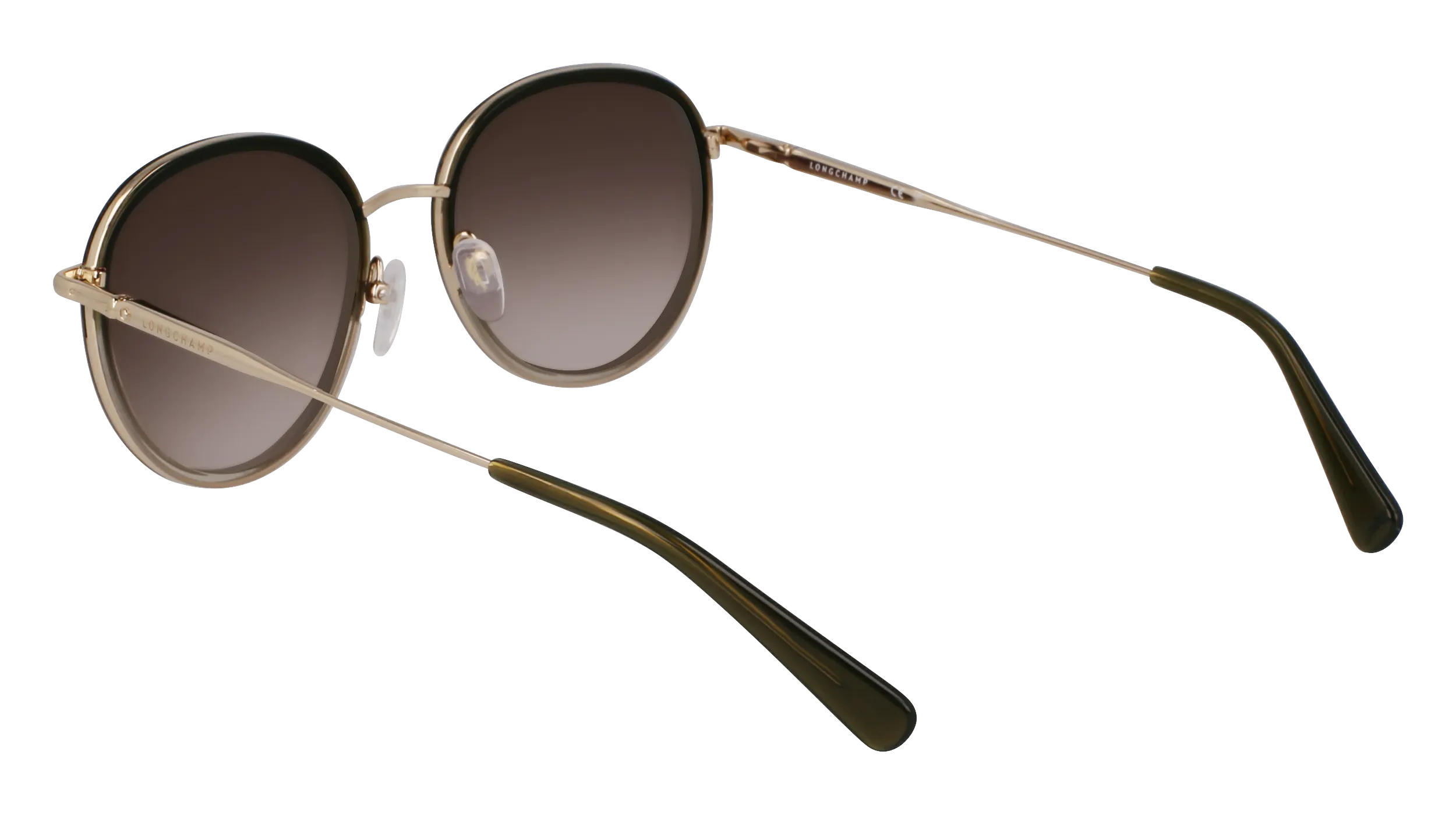 LONGCHAMP LO176S 711 Occhiali da sole Metallo Oro Rotonda Normale - immagine 4