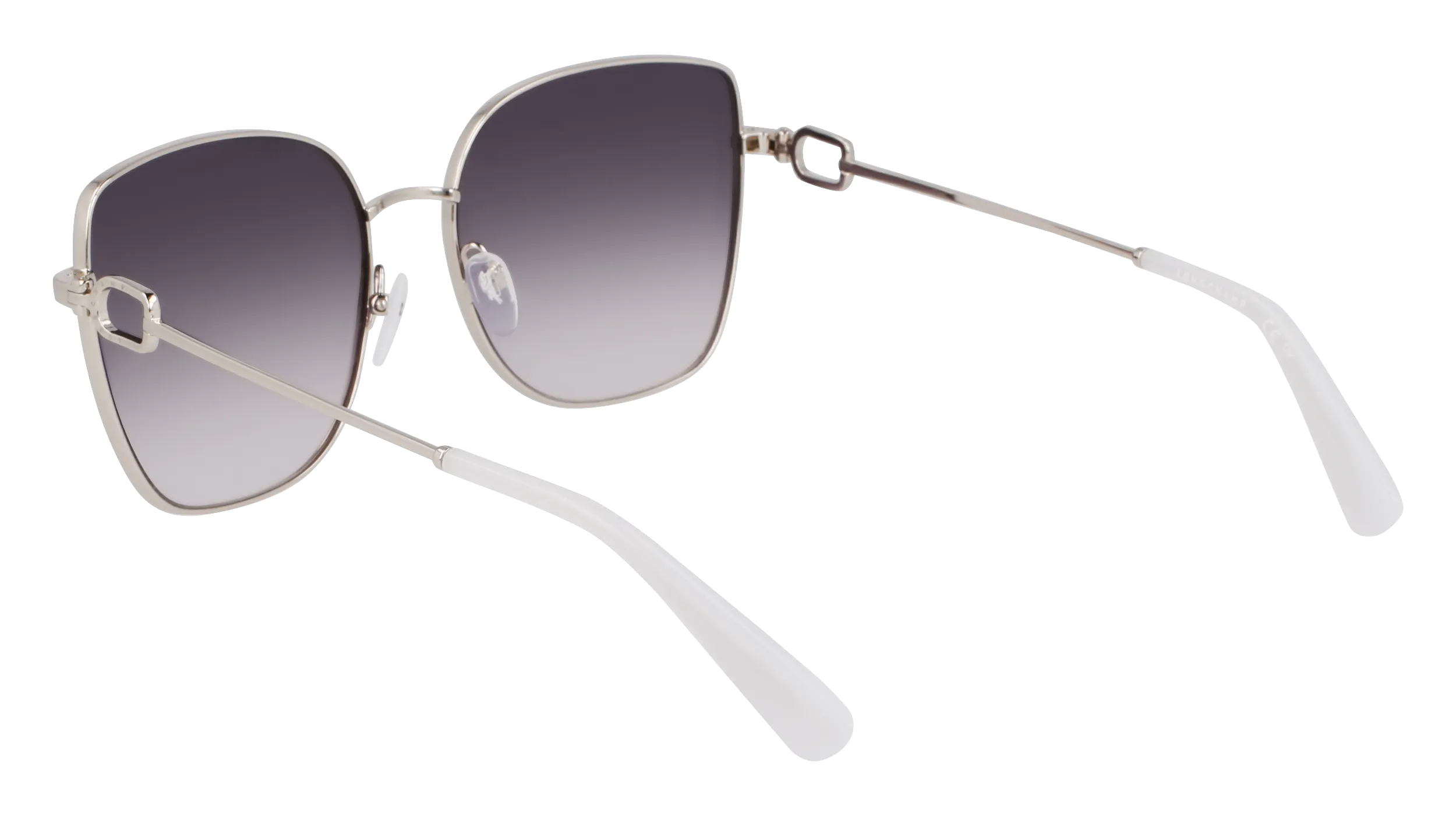 LONGCHAMP LO177S 042 Occhiali da sole Metallo Argento Farfalla Normale - immagine 4