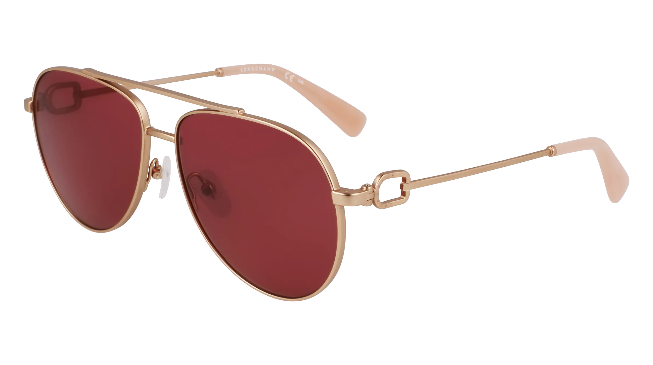 LONGCHAMP LO178S 772 Occhiali da sole Metallo Oro Pilot Normale - immagine 1