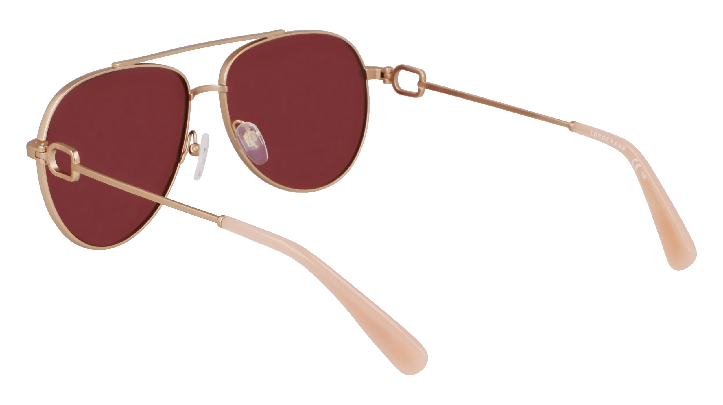 LONGCHAMP LO178S 772 Occhiali da sole Metallo Oro Pilot Normale - immagine 4