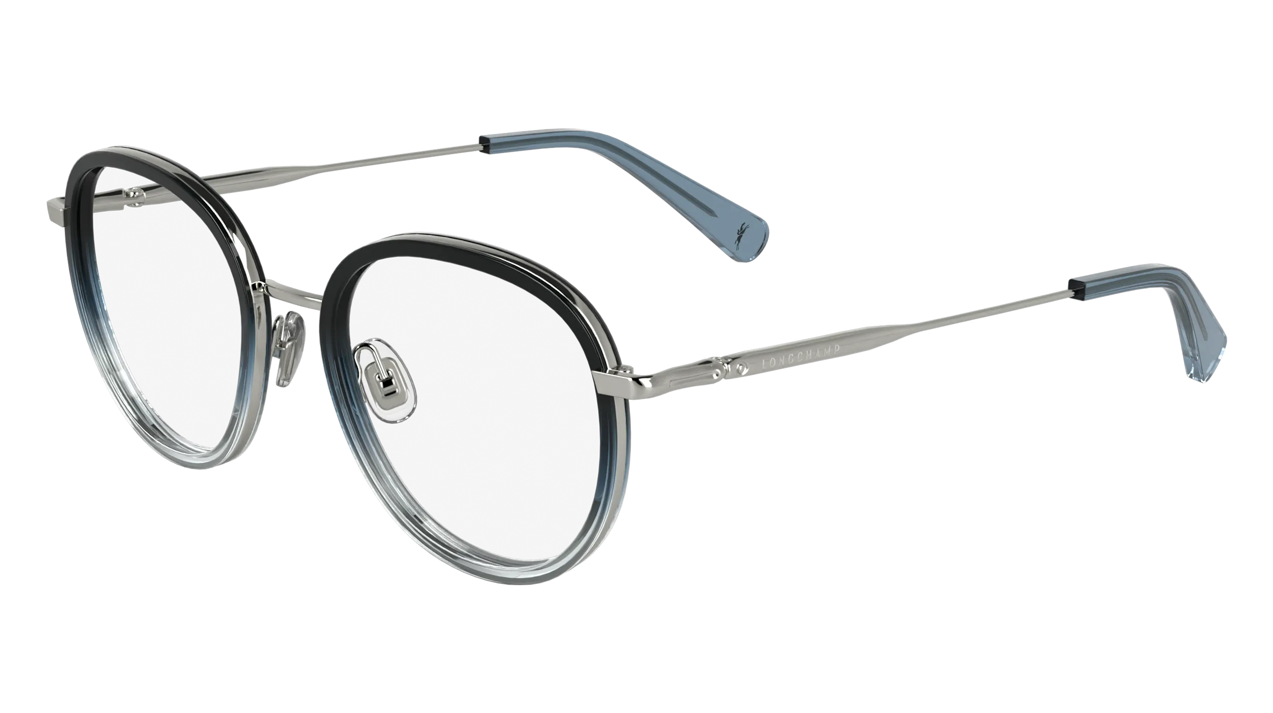LONGCHAMP LO2168 042 Montature da vista Metallo Argento Rotonda Normale - immagine 1