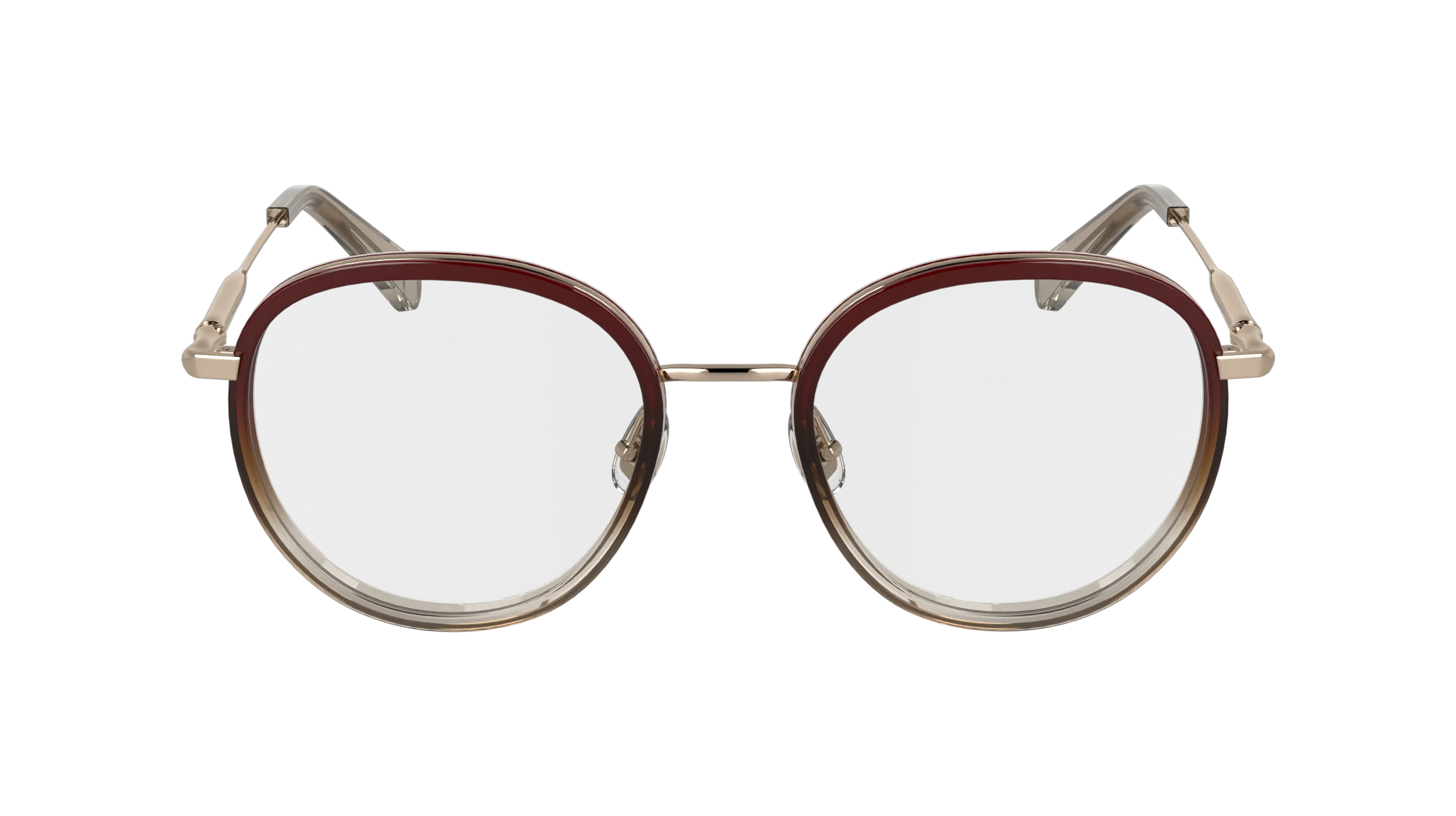 LONGCHAMP LO2168 772 Montature da vista Metallo Oro Rotonda Normale - immagine 2