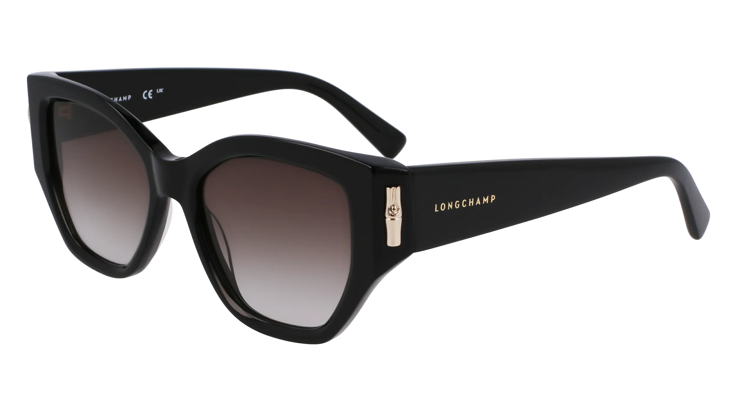 LONGCHAMP LO764S 001 Occhiali da sole Acetato Nero Farfalla Normale - immagine 1