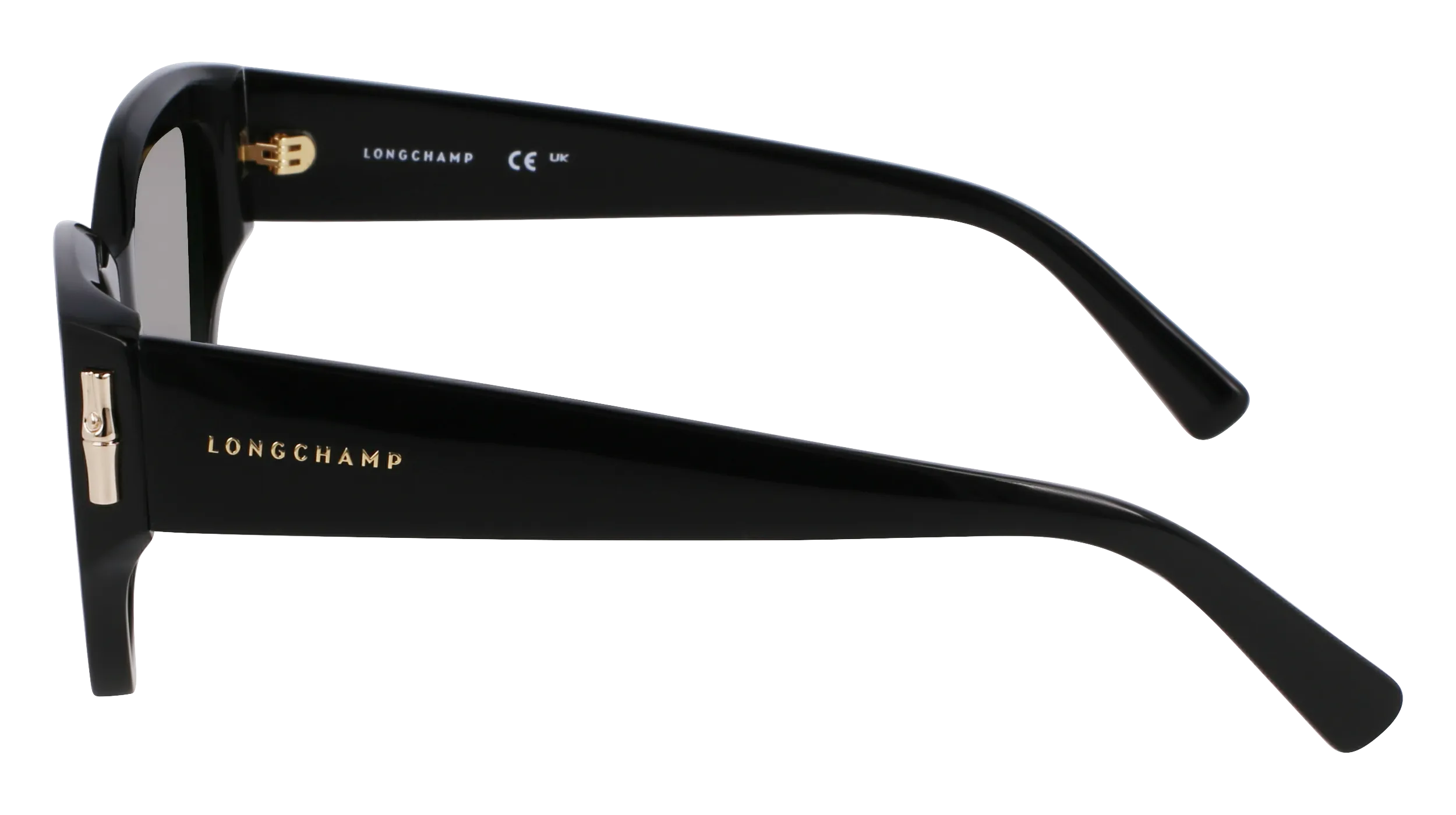 LONGCHAMP LO764S 001 Occhiali da sole Acetato Nero Farfalla Normale - immagine 3