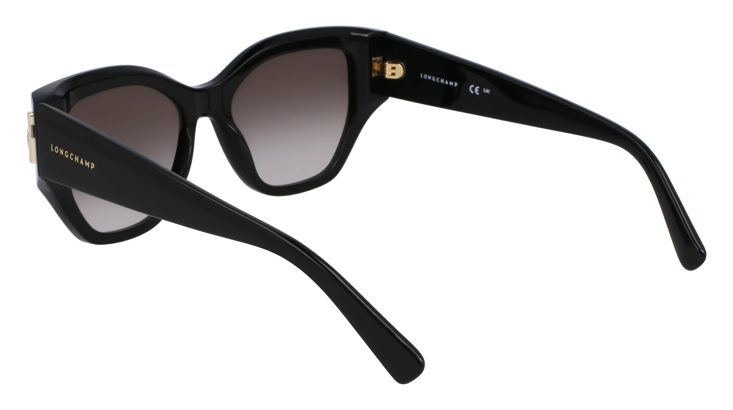 LONGCHAMP LO764S 001 Occhiali da sole Acetato Nero Farfalla Normale - immagine 4
