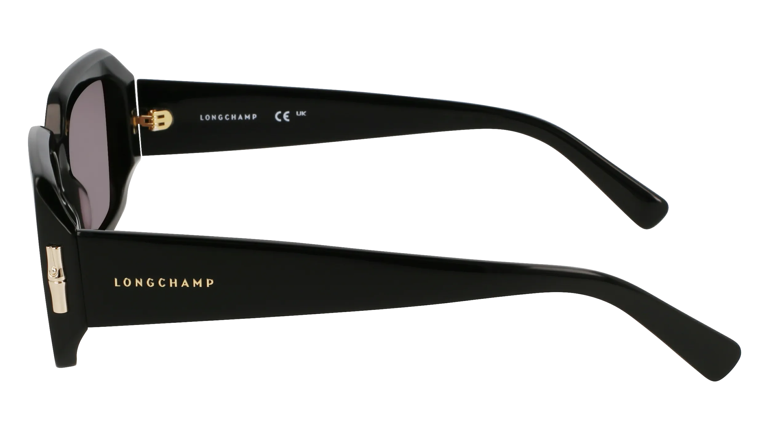 LONGCHAMP LO765S 001 Occhiali da sole Acetato Nero Squadrata Normale - immagine 3