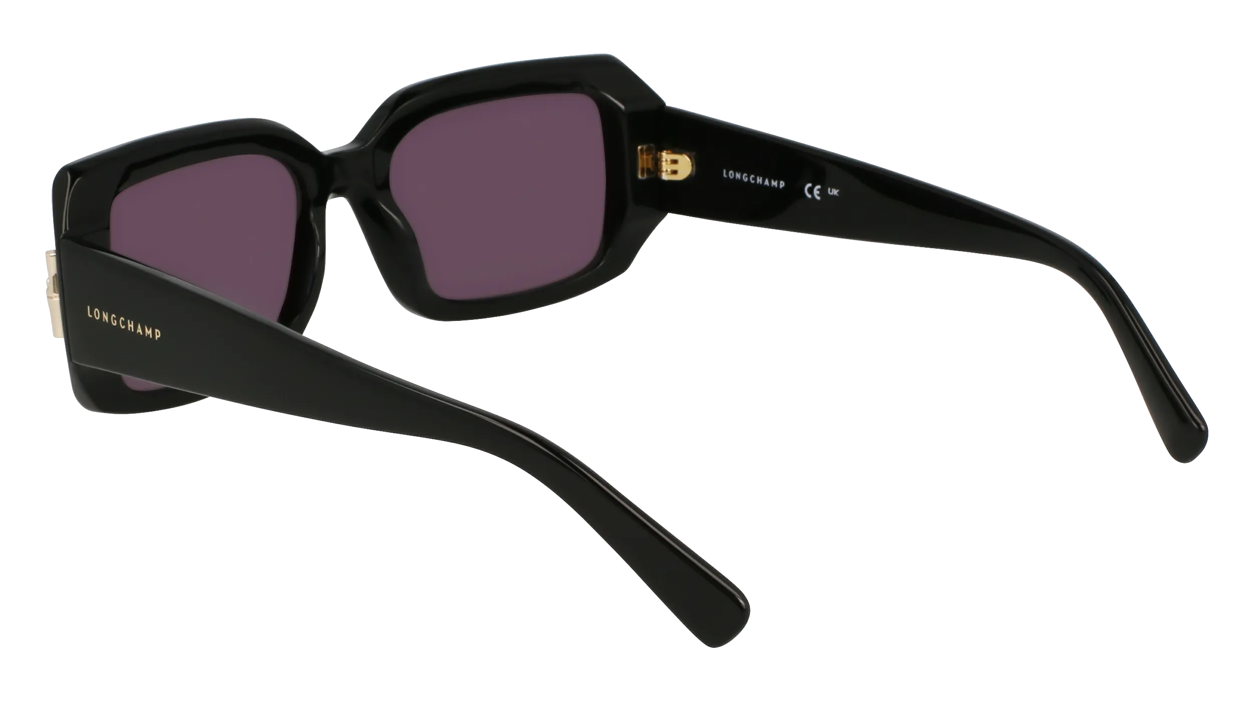LONGCHAMP LO765S 001 Occhiali da sole Acetato Nero Squadrata Normale - immagine 4