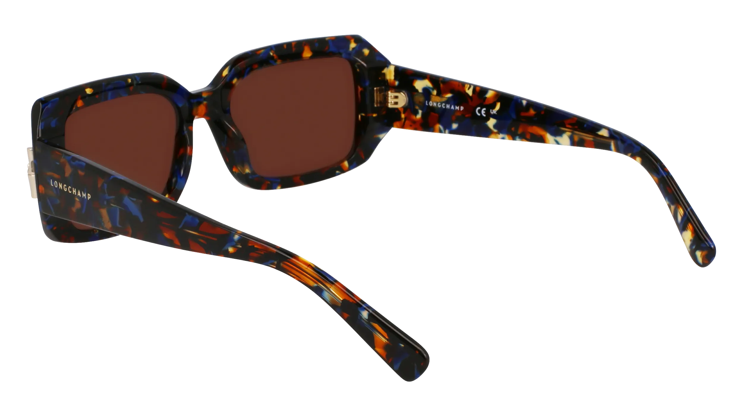 LONGCHAMP LO765S 431 Occhiali da sole Acetato Blu Squadrata Normale - immagine 4