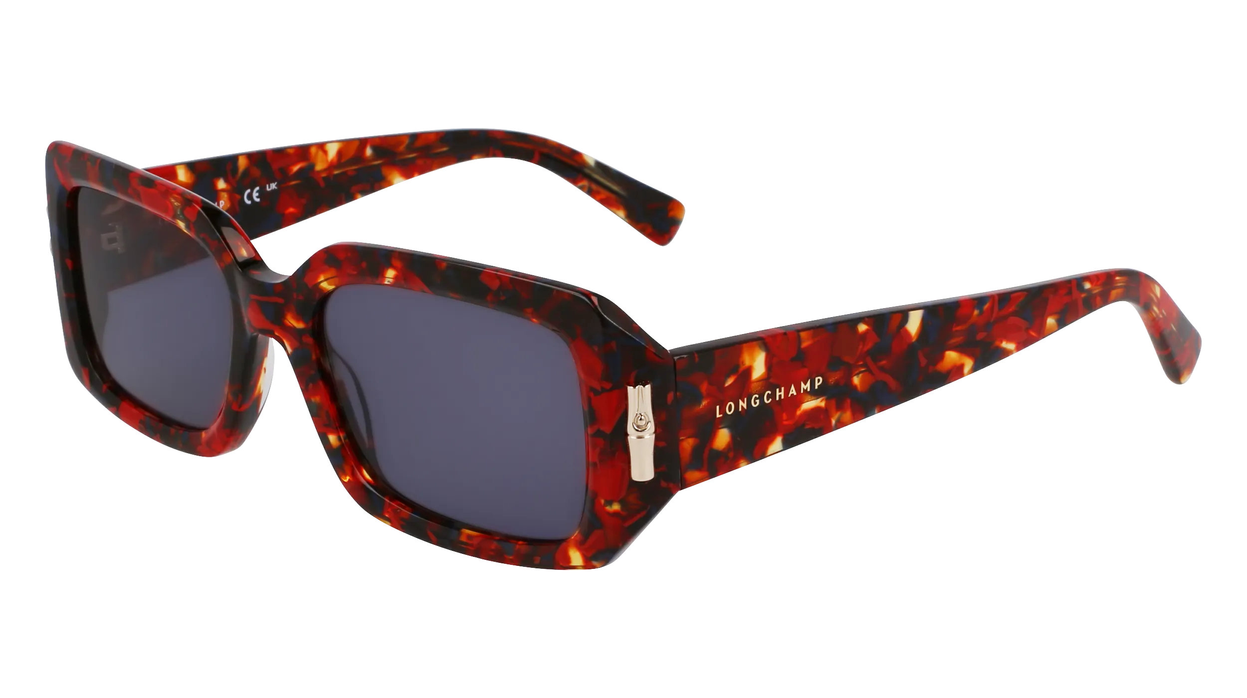 LONGCHAMP LO765S 641 Occhiali da sole Acetato Rosso Squadrata Normale - immagine 1