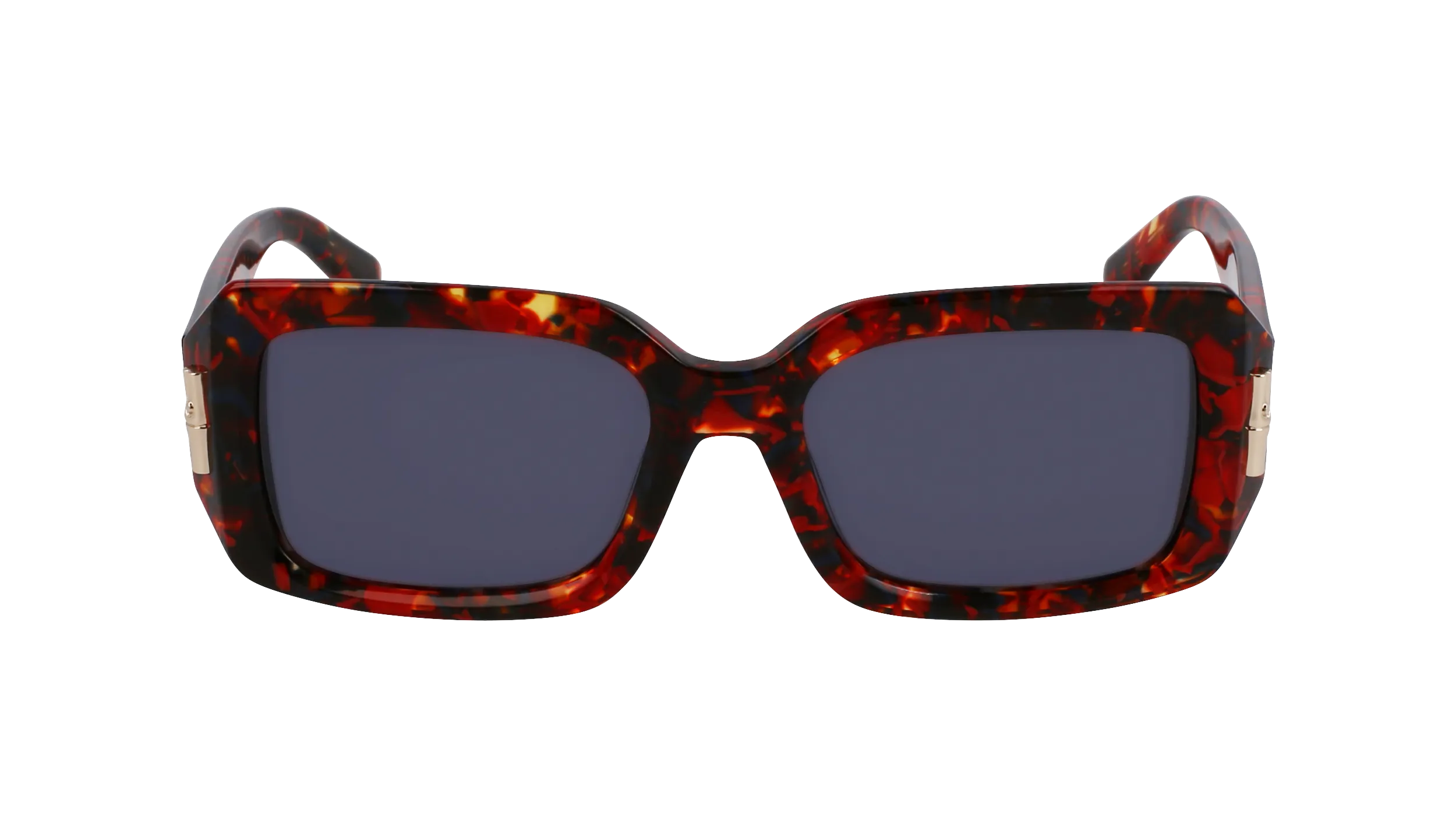 LONGCHAMP LO765S 641 Occhiali da sole Acetato Rosso Squadrata Normale - immagine 2
