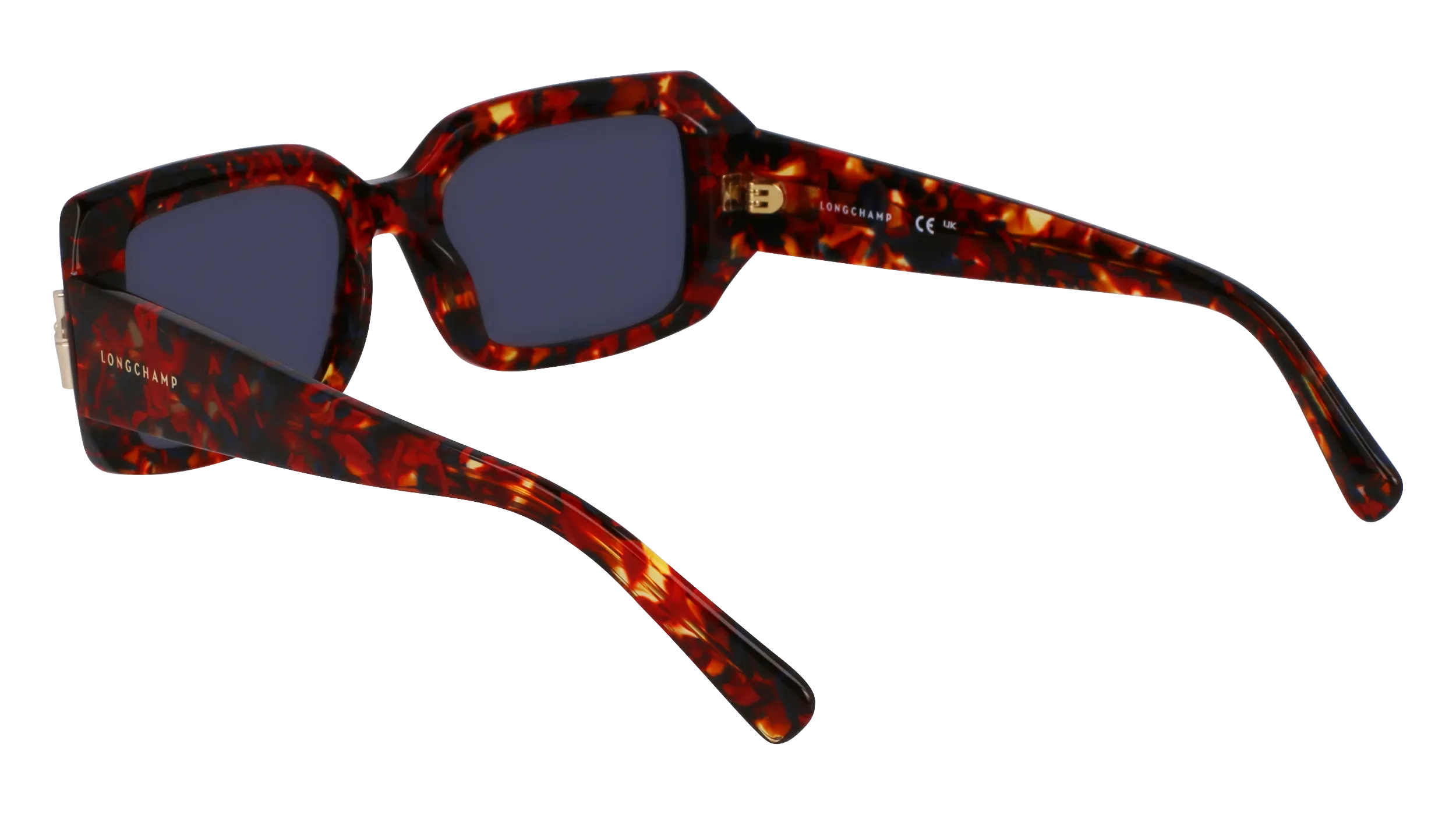 LONGCHAMP LO765S 641 Occhiali da sole Acetato Rosso Squadrata Normale - immagine 4
