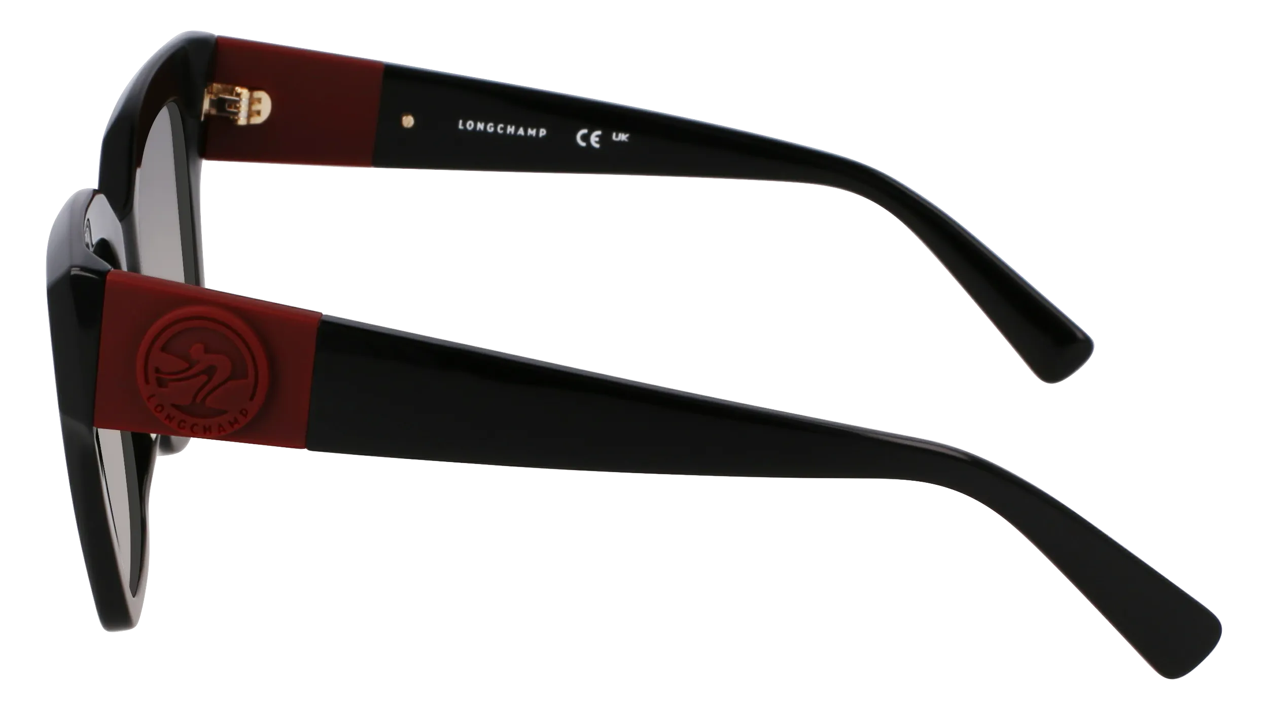 LONGCHAMP LO762S 001 Occhiali da sole Acetato Nero Squadrata Normale - immagine 3