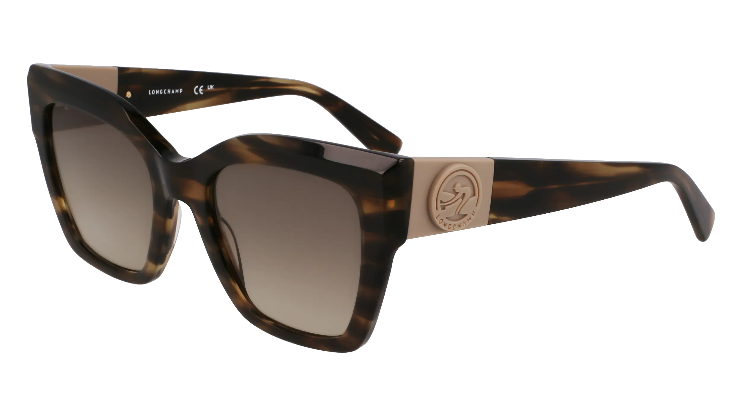 LONGCHAMP LO762S 308 Occhiali da sole Acetato Verde Squadrata Normale - immagine 1