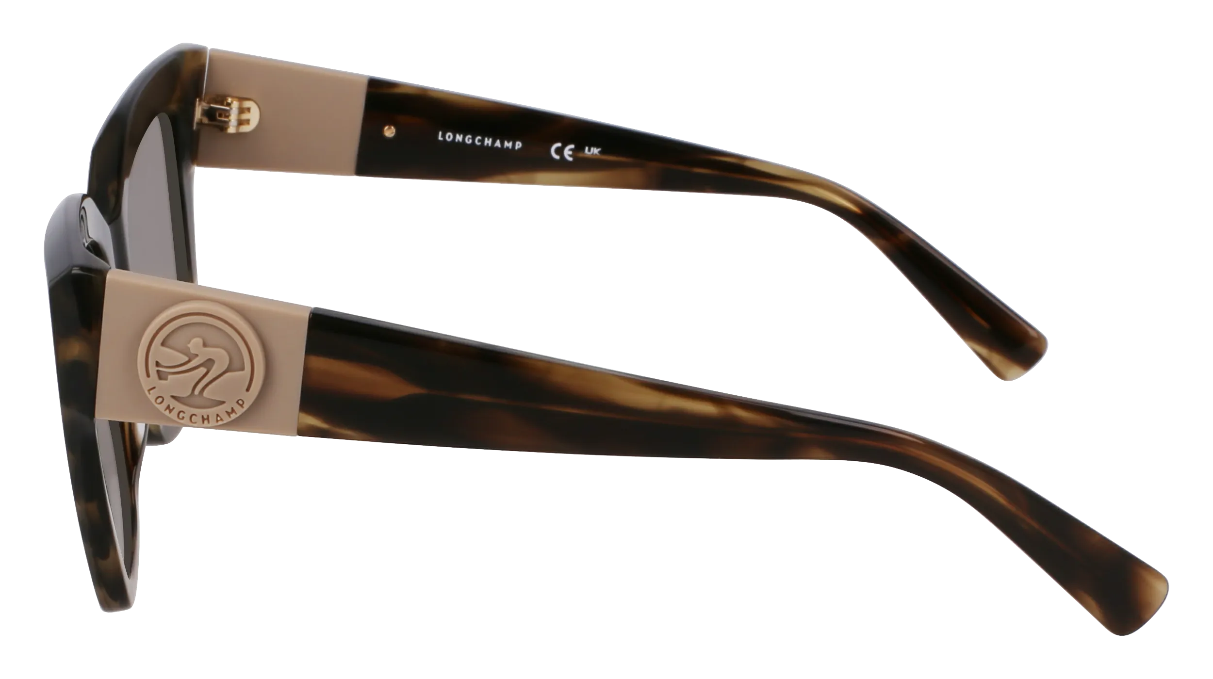 LONGCHAMP LO762S 308 Occhiali da sole Acetato Verde Squadrata Normale - immagine 3
