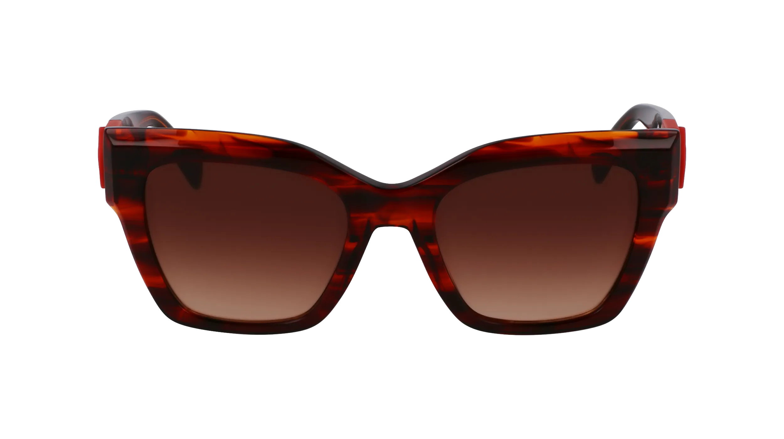 LONGCHAMP LO762S 607 Occhiali da sole Acetato Rosso Squadrata Normale - immagine 2