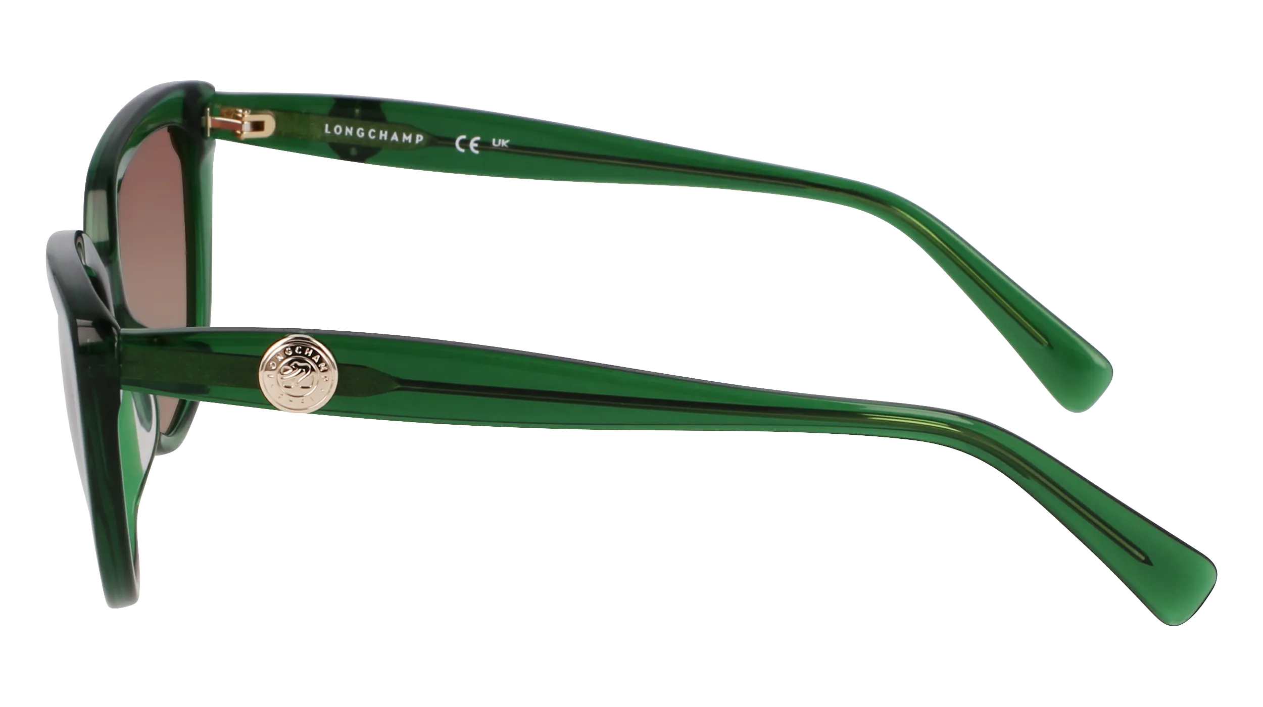 LONGCHAMP LO766S 300 Occhiali da sole Acetato Verde Cat Eye Normale Sfumato - immagine 3