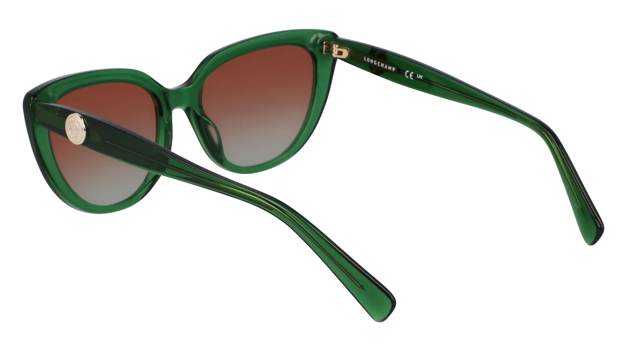 LONGCHAMP LO766S 300 Occhiali da sole Acetato Verde Cat Eye Normale Sfumato - immagine 4