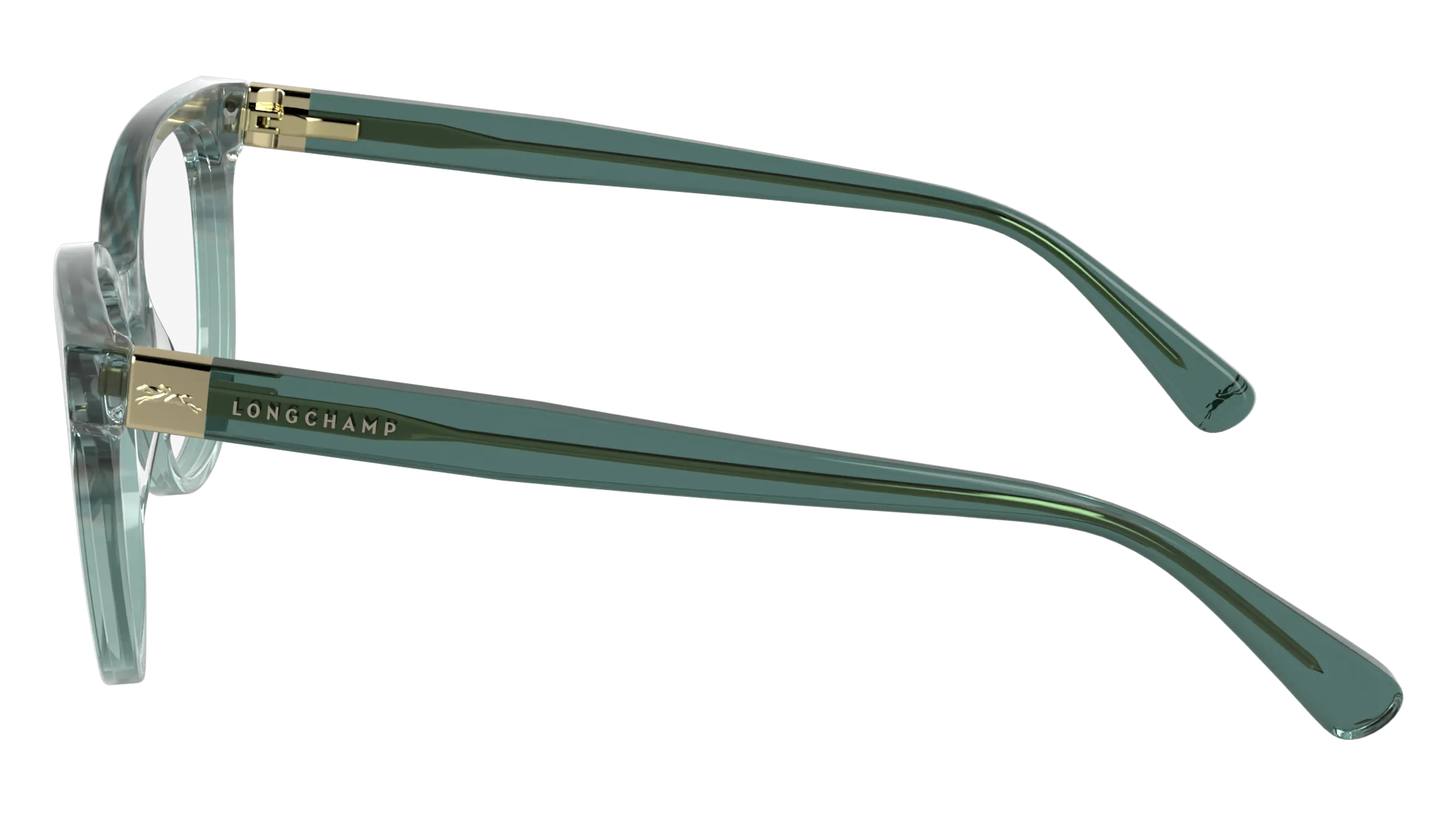 LONGCHAMP LO2756 427 Montature da vista Acetato Petrolio Squadrata Normale - immagine 3