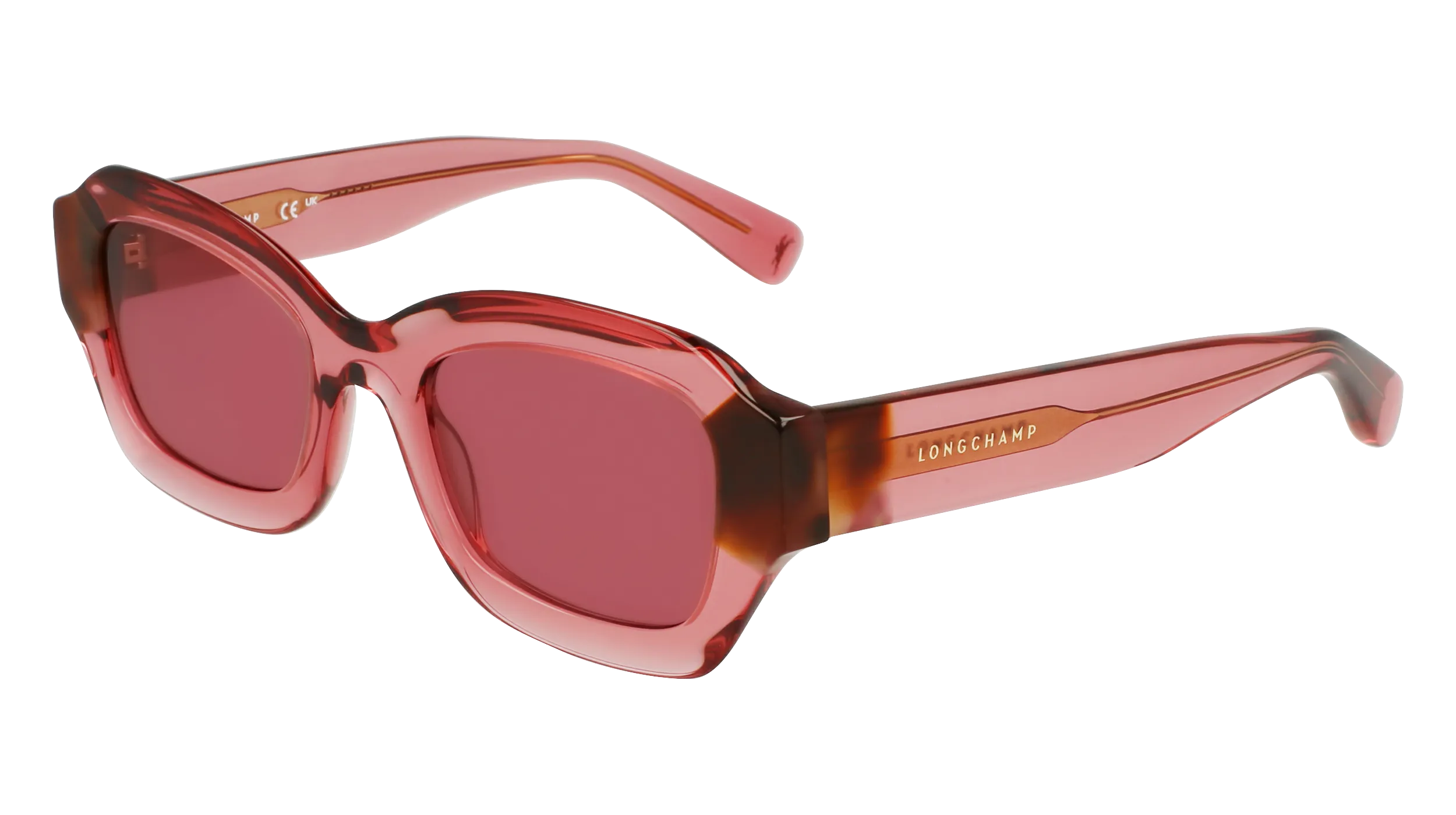 LONGCHAMP LO749S 613 Occhiali da sole Acetato Rosa Cat Eye Normale - immagine 1