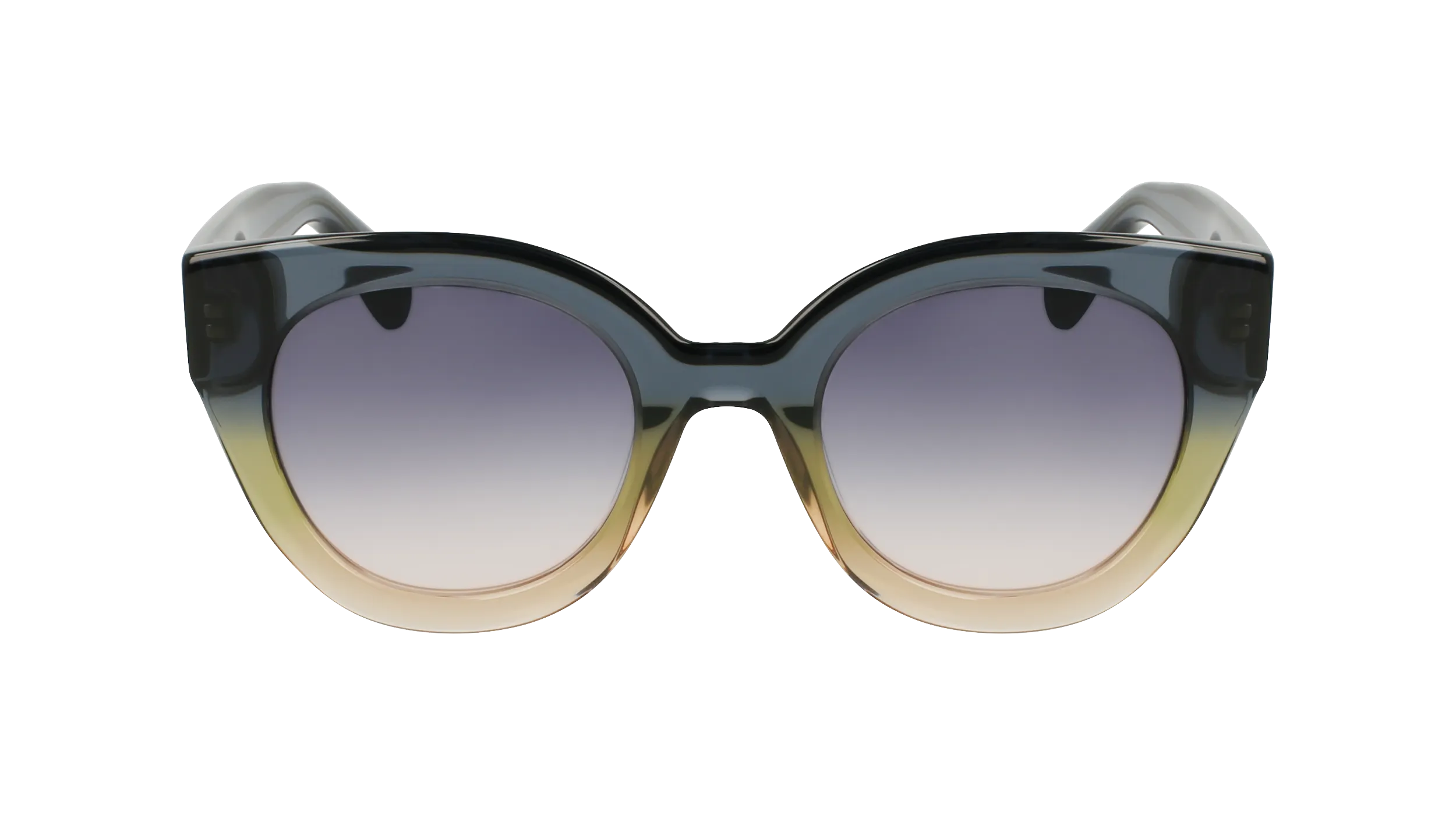 LONGCHAMP LO750S 434 Occhiali da sole Acetato Blu Rotonda Normale - immagine 2