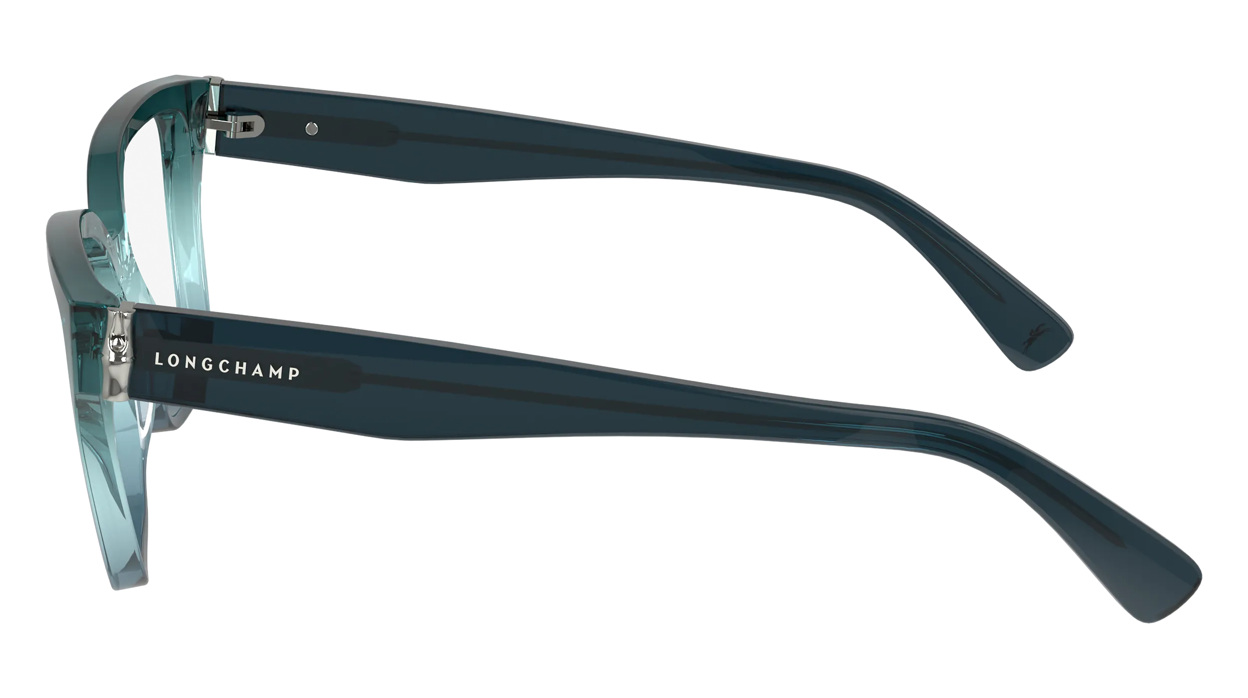 LONGCHAMP LO2733 430 Montature da vista Acetato Petrolio Squadrata Normale - immagine 3