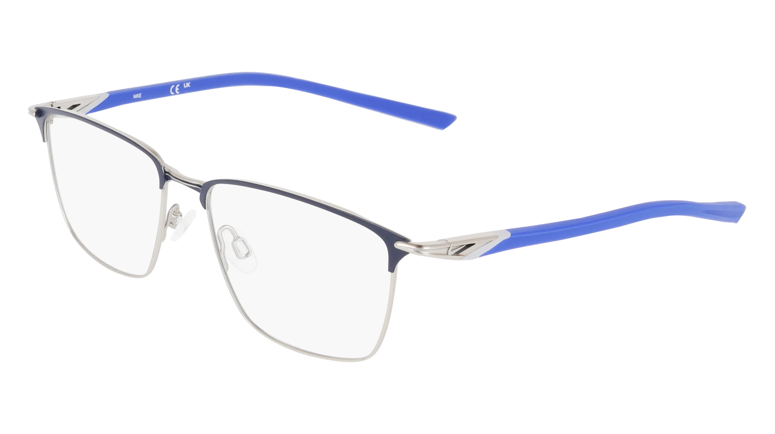 Nike NIKE 6066 411 Montature da vista Titanio Blu Squadrata Normale - immagine 1