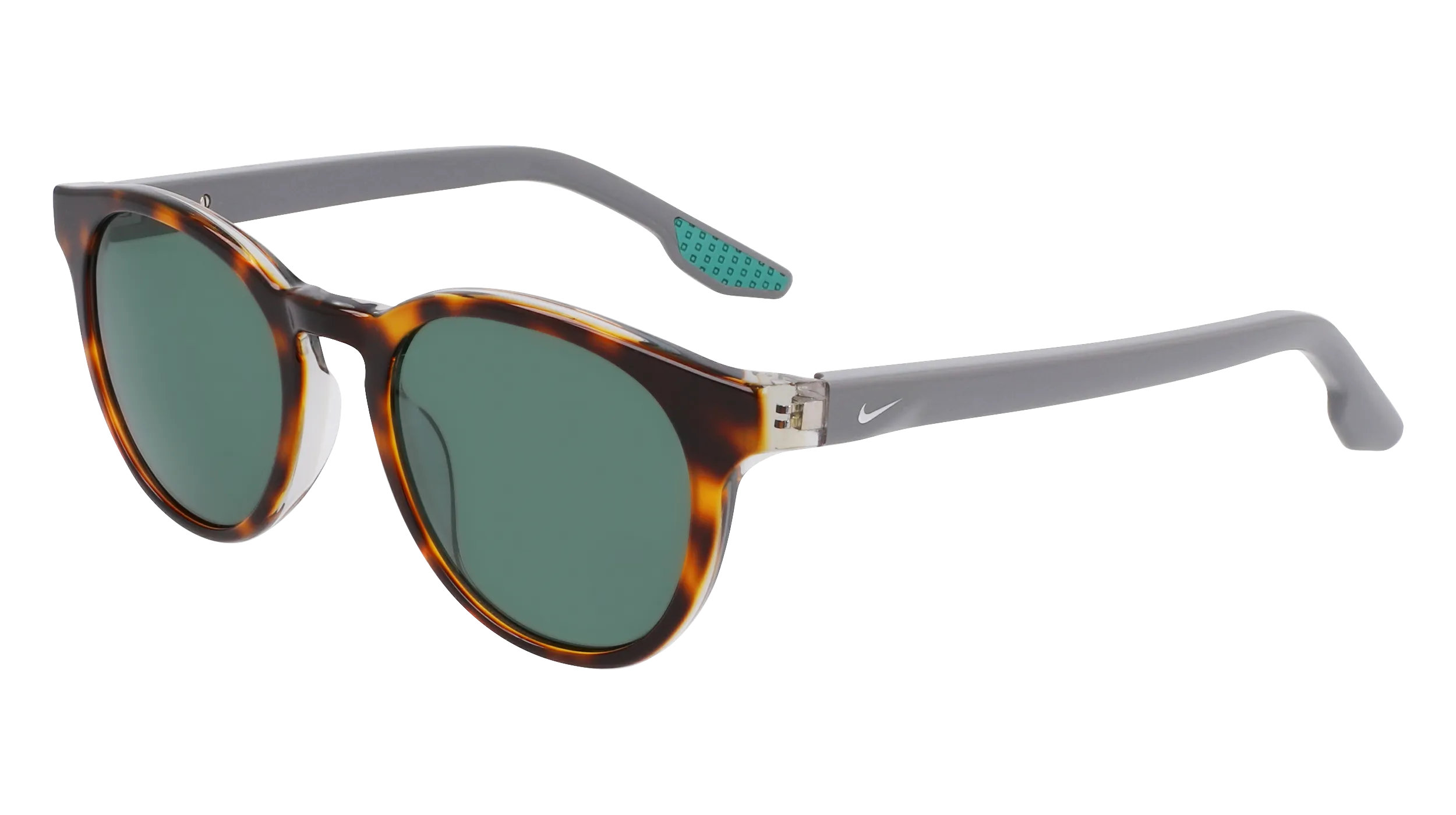 Nike NIKE ECLIPSE DAWN EV24046 243 Occhiali da sole Acetato Havana Verde Rotonda Normale - immagine 1