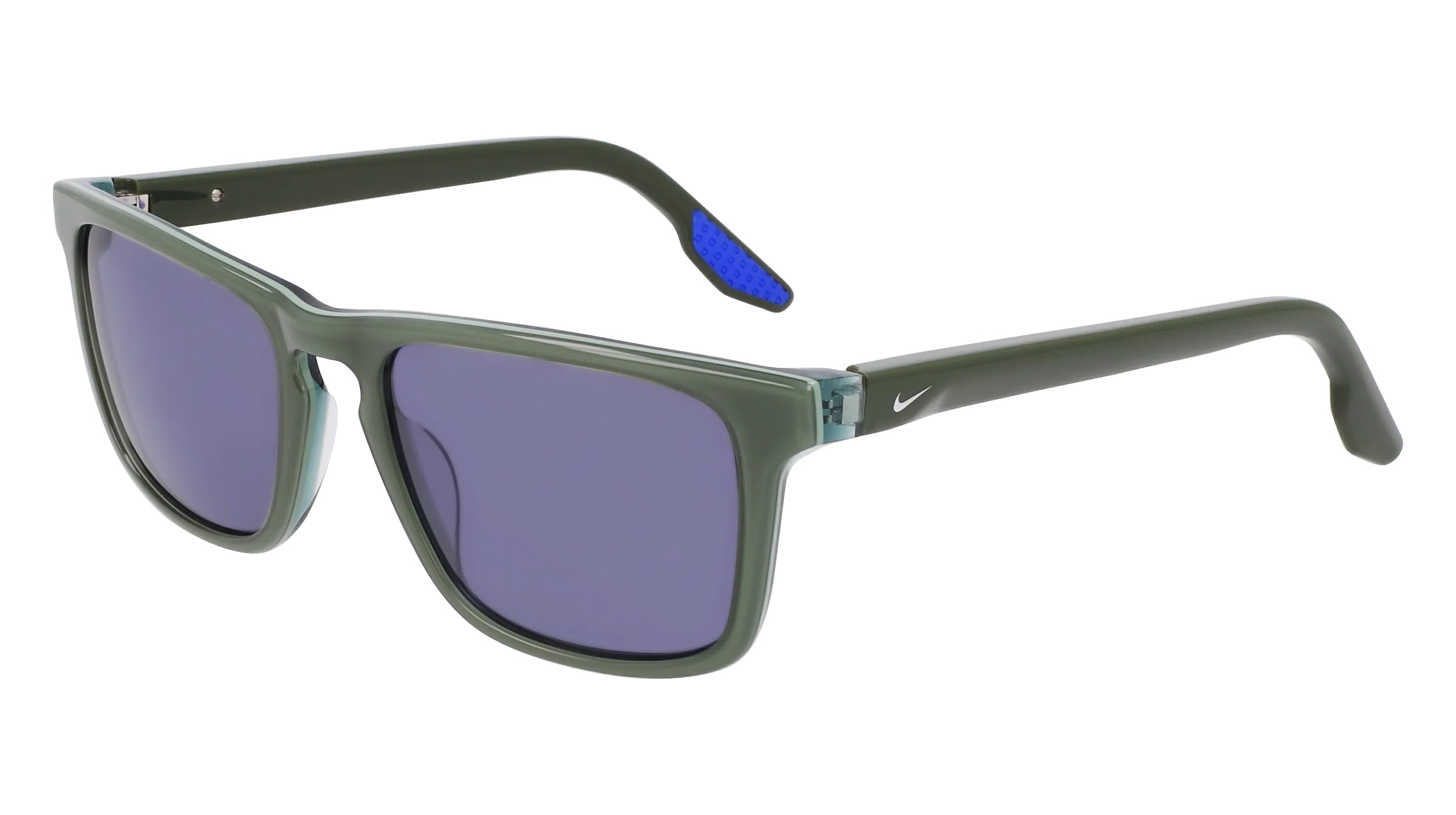 Nike NIKE ECLIPSE RISE EV24045 318 Occhiali da sole Acetato Verde Blu Squadrata Normale - immagine 1