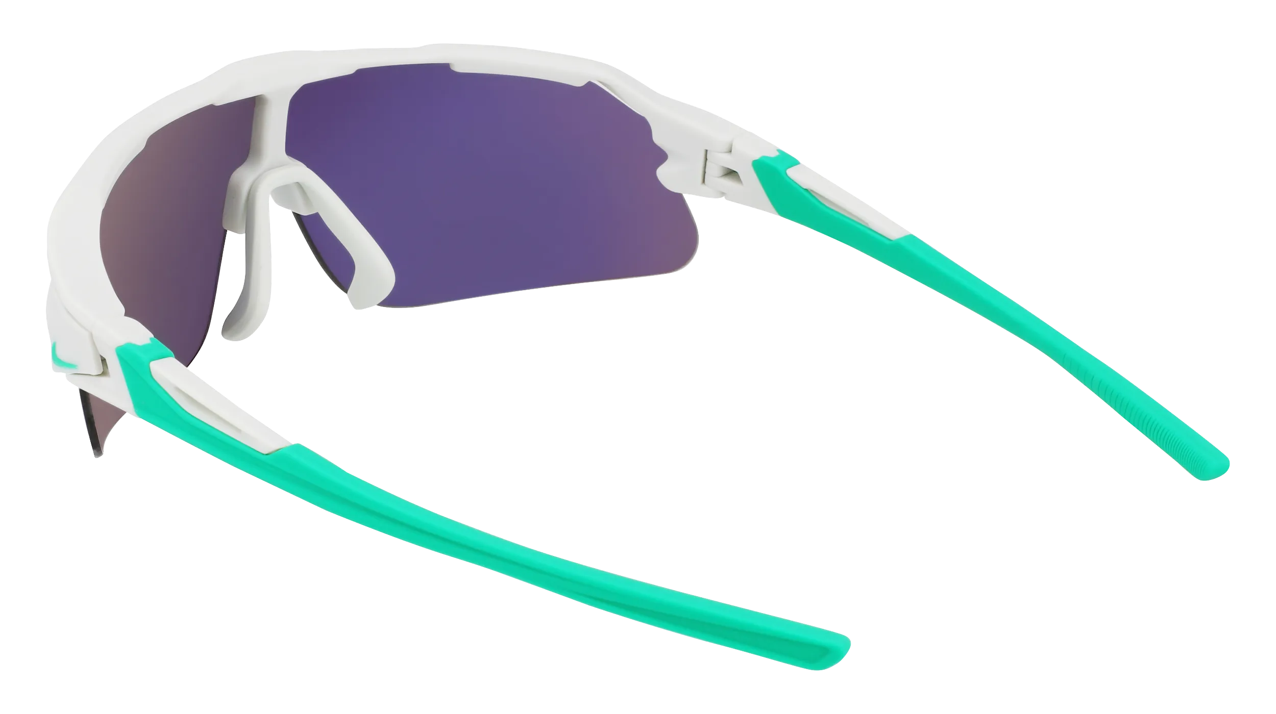 Nike NIKE FLYFREE SHIELD EV24033 907 Occhiali da sole Bio-iniettato Argento Maschera Normale Specchiato - immagine 4