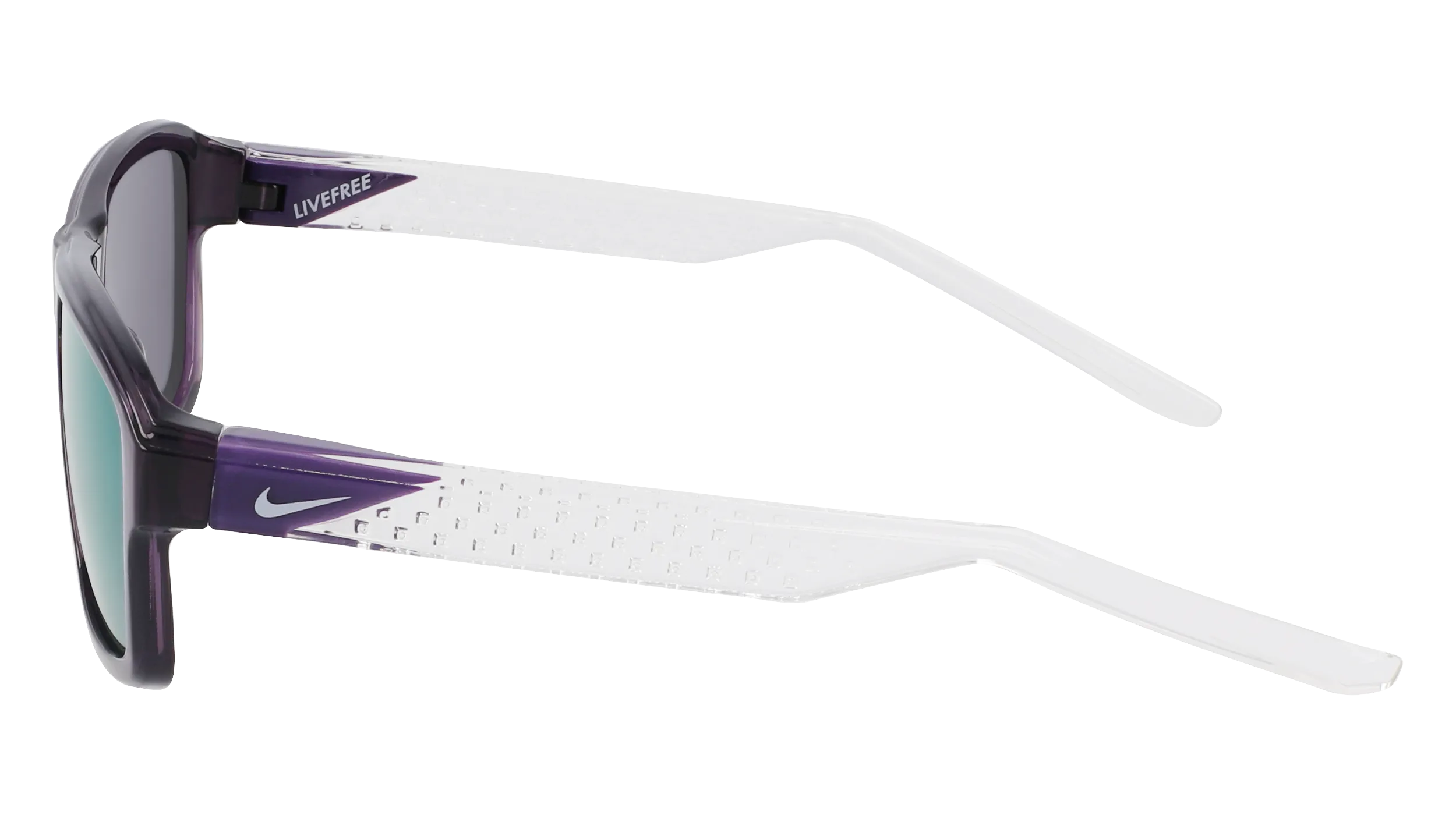 Nike NIKE LIVEFREE TEMPO EV24044 553 Occhiali da sole Bio-iniettato Viola Viola Squadrata Normale Specchiato - immagine 3