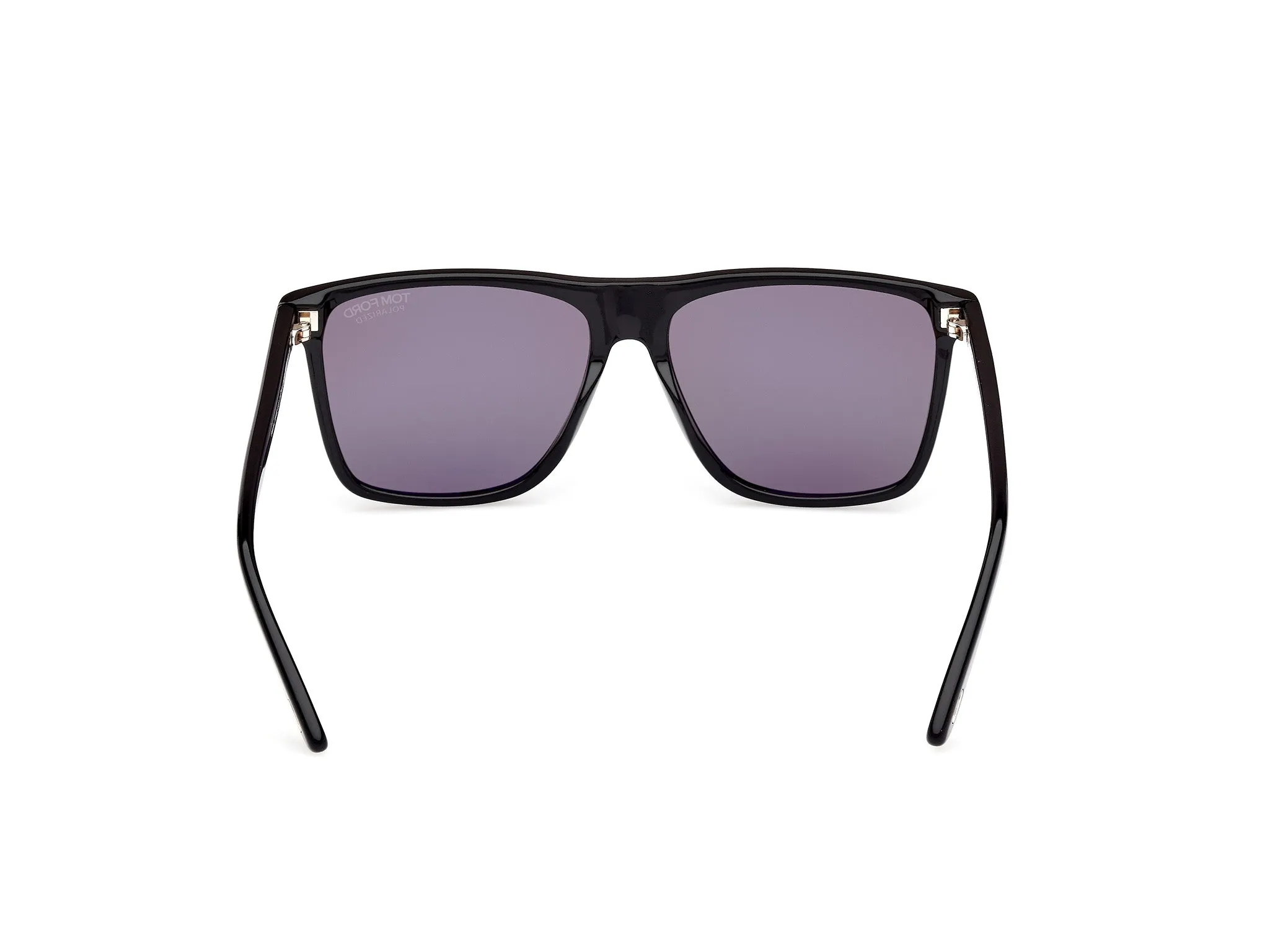 TOM FORD FT0832 FLETCHER 01D Occhiali da sole Acetato Nero Fumo Squadrata Polarizzata - immagine 4