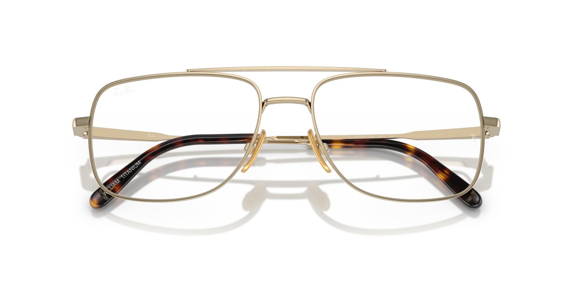 Ray - Ban RX8797 WILLIAM TITANIUM 1246 Montature da vista Titanio Oro Trasparente Squadrata Normale - immagine 2