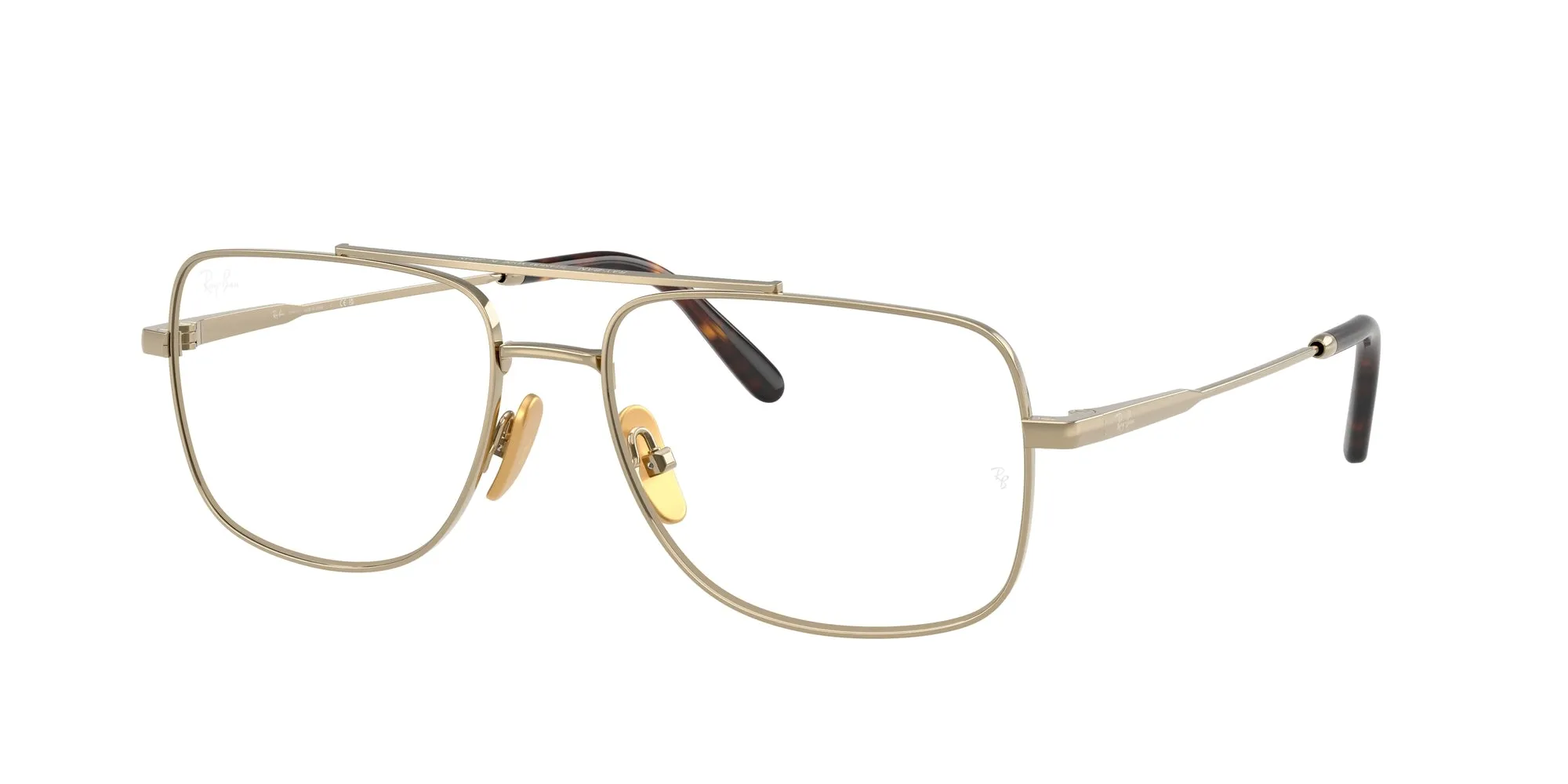 Ray - Ban RX8797 WILLIAM TITANIUM 1246 Montature da vista Titanio Oro Trasparente Squadrata Normale - immagine 1