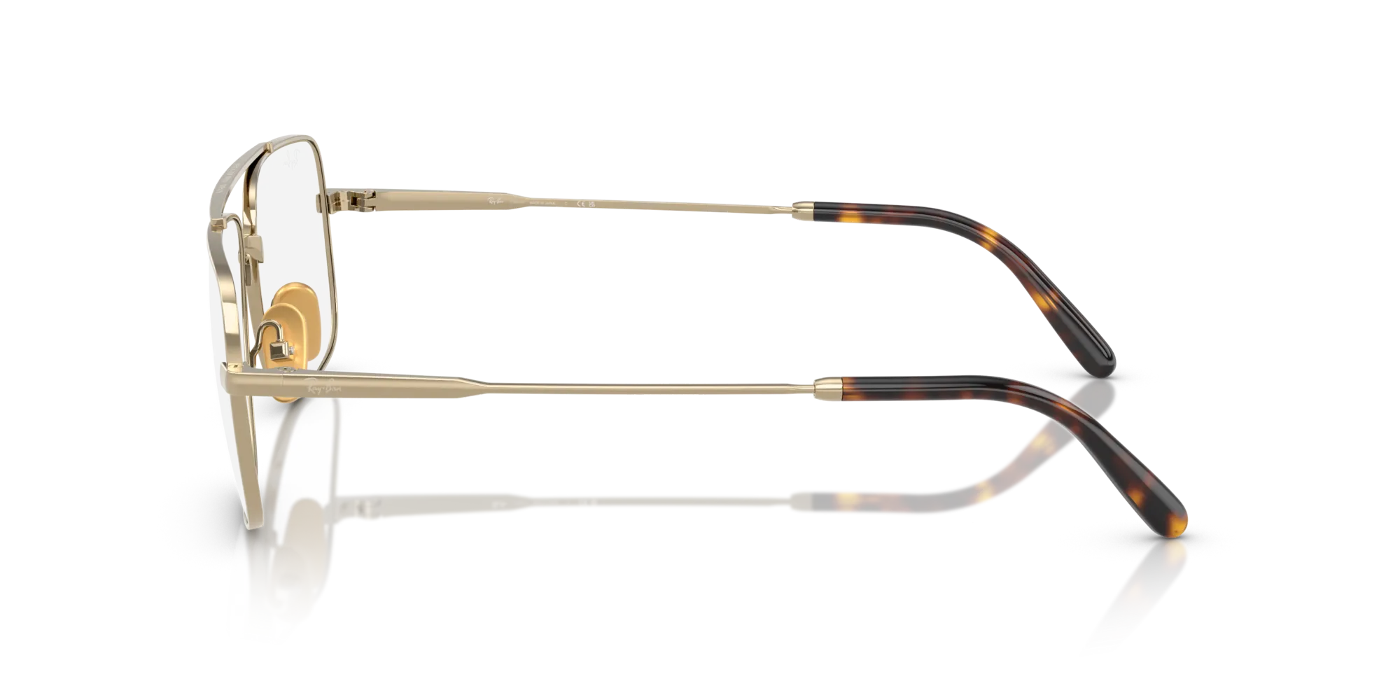 Ray - Ban RX8797 WILLIAM TITANIUM 1246 Montature da vista Titanio Oro Trasparente Squadrata Normale - immagine 4