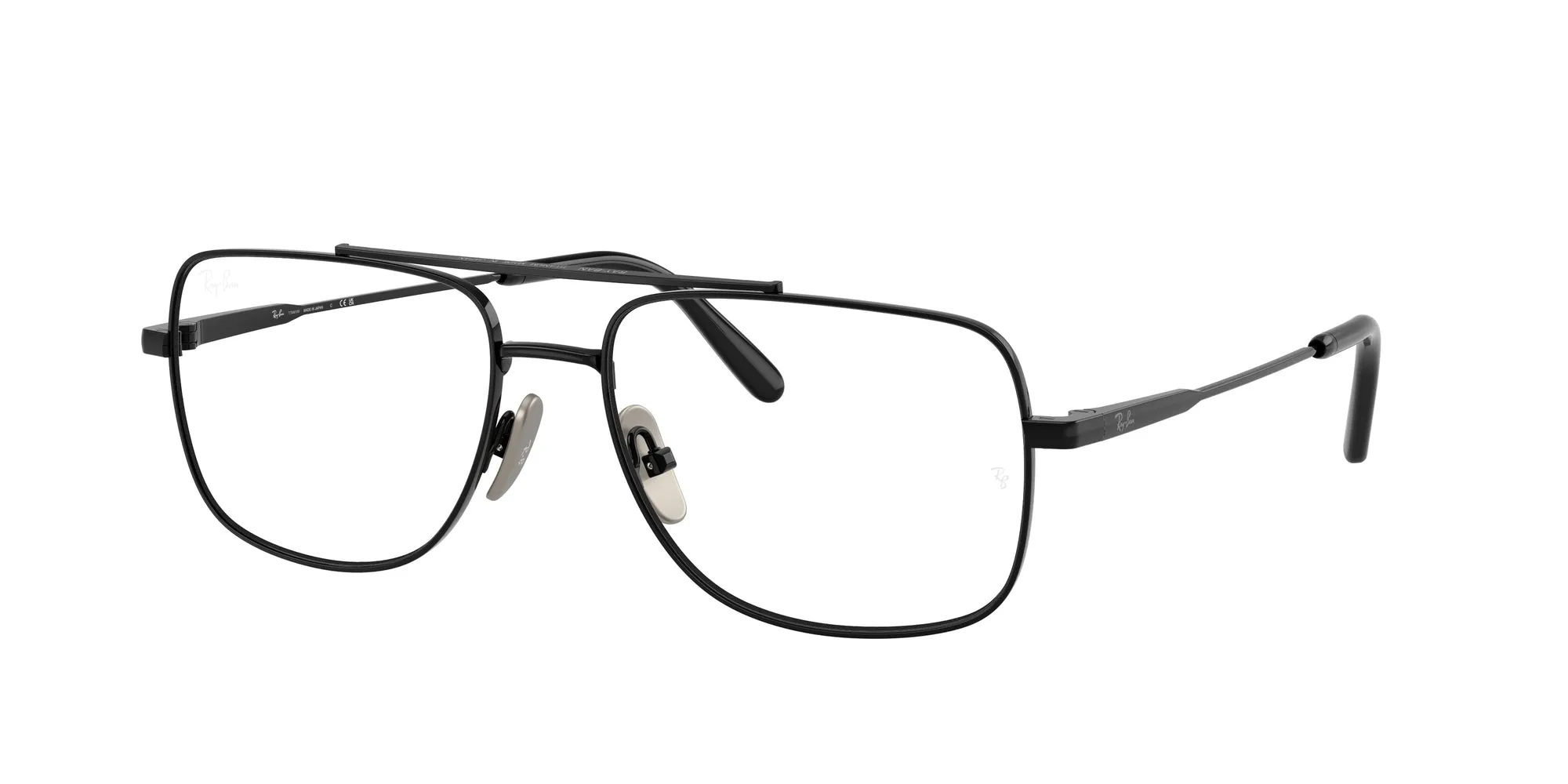 Ray - Ban RX8797 WILLIAM TITANIUM 1244 Montature da vista Titanio Nero Trasparente Squadrata Normale - immagine 1