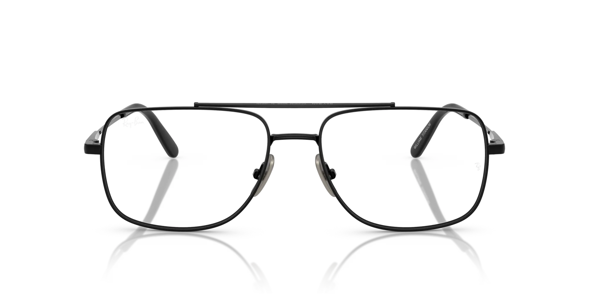 Ray - Ban RX8797 WILLIAM TITANIUM 1244 Montature da vista Titanio Nero Trasparente Squadrata Normale - immagine 3
