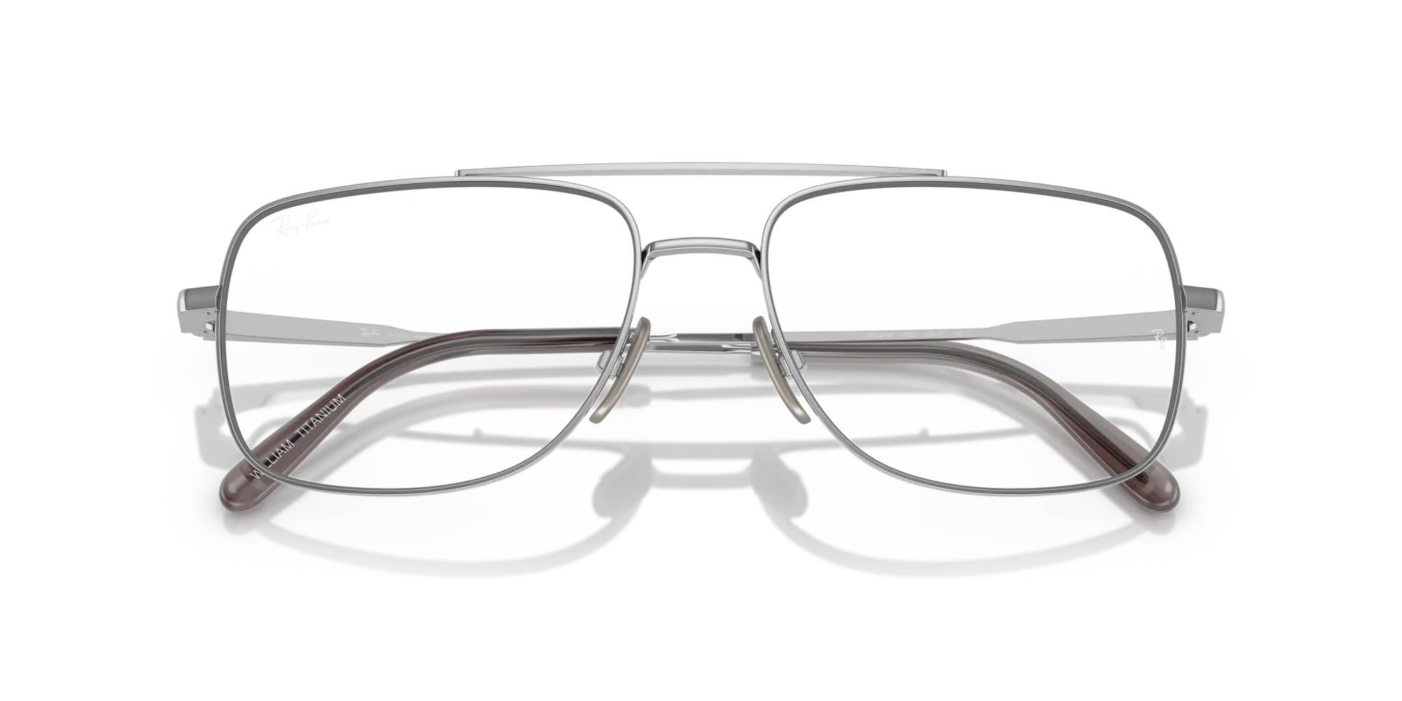 Ray - Ban RX8797 WILLIAM TITANIUM 1002 Montature da vista Titanio Argento Trasparente Squadrata Normale - immagine 2