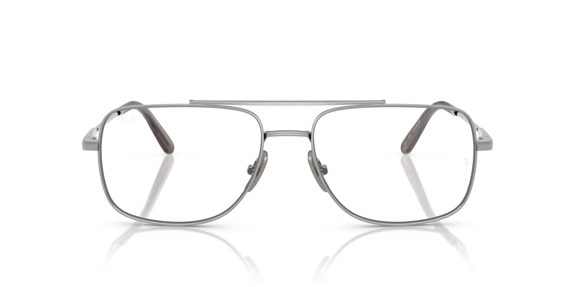Ray - Ban RX8797 WILLIAM TITANIUM 1002 Montature da vista Titanio Argento Trasparente Squadrata Normale - immagine 3