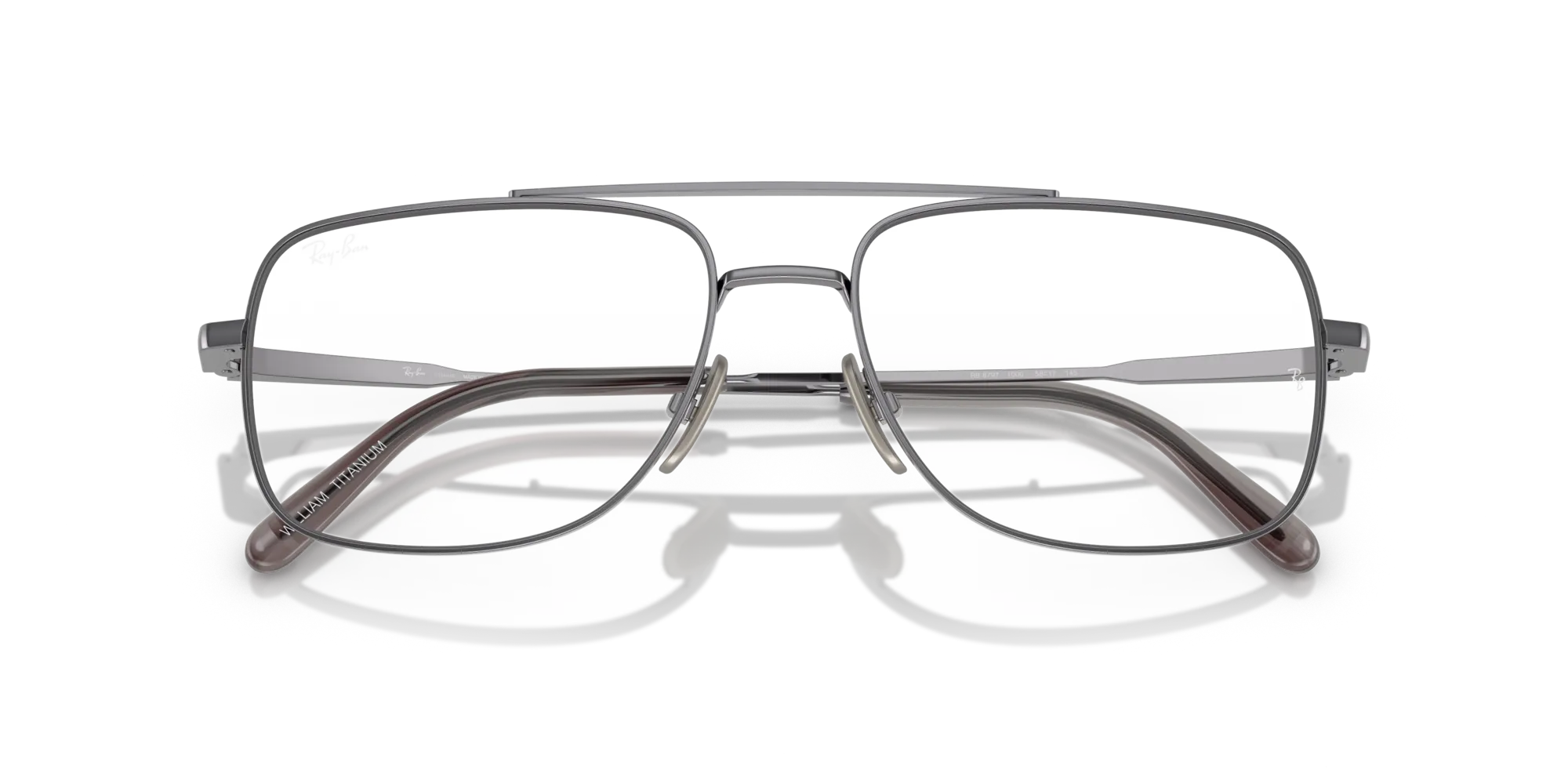 Ray - Ban RX8797 WILLIAM TITANIUM 1000 Montature da vista Titanio Grigio Trasparente Squadrata Normale - immagine 2