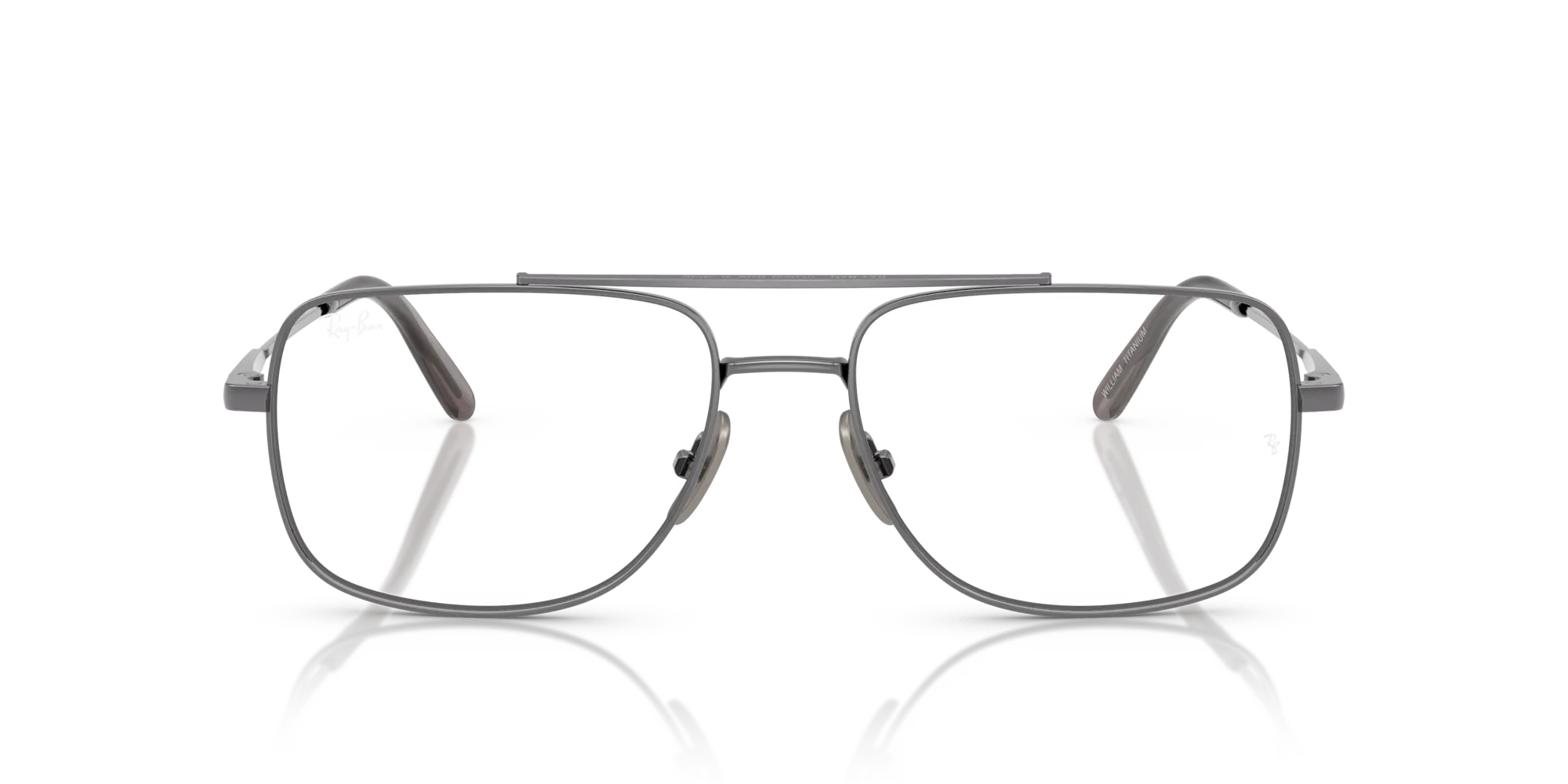 Ray - Ban RX8797 WILLIAM TITANIUM 1000 Montature da vista Titanio Grigio Trasparente Squadrata Normale - immagine 3