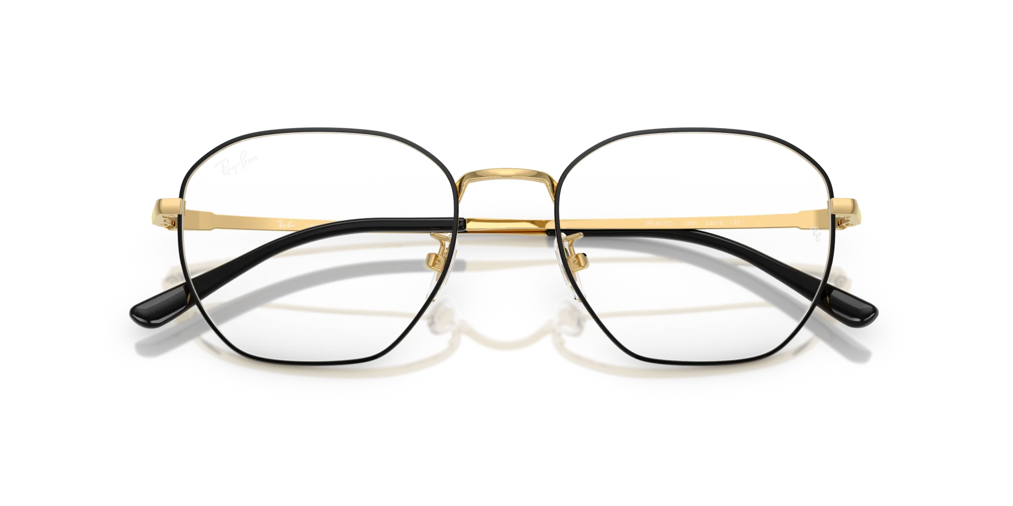 Ray - Ban RX8777D 1250 Montature da vista Titanio Nero Trasparente Geometrica Normale - immagine 2