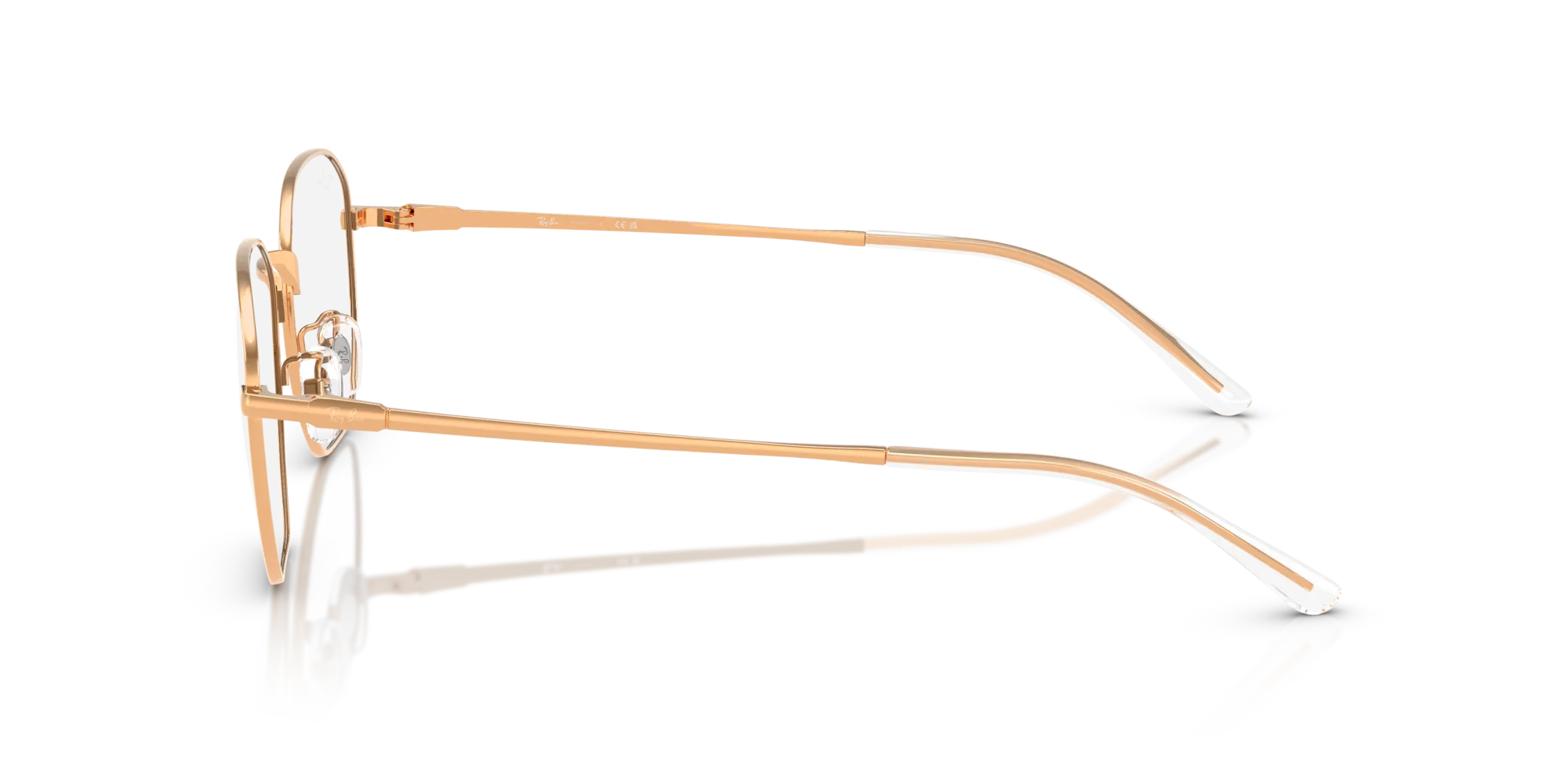 Ray - Ban RX8777D 1248 Montature da vista Titanio Oro Trasparente Geometrica Normale - immagine 4